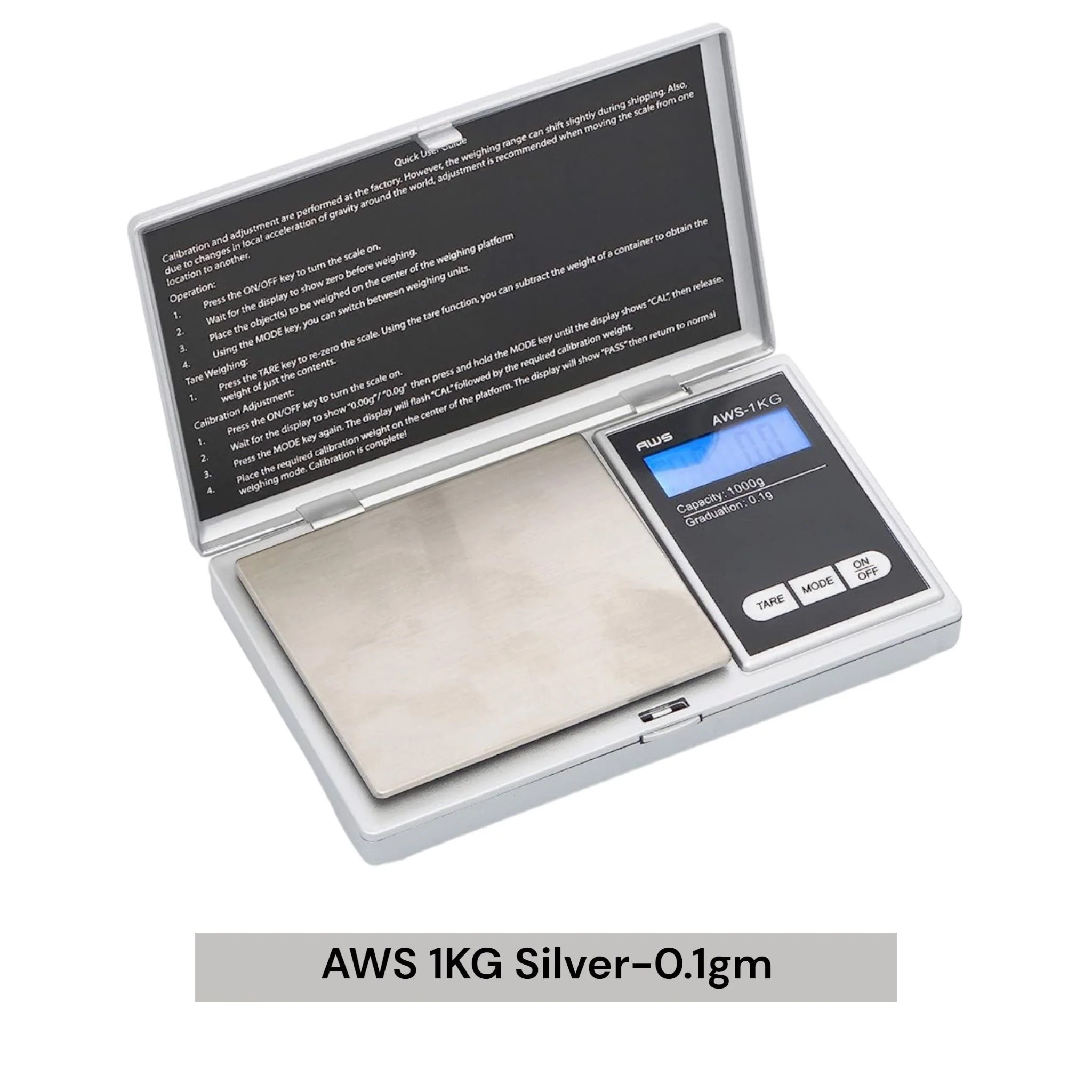 AWS-1KG Silver 0.1 gm Digital Scale - Image 2