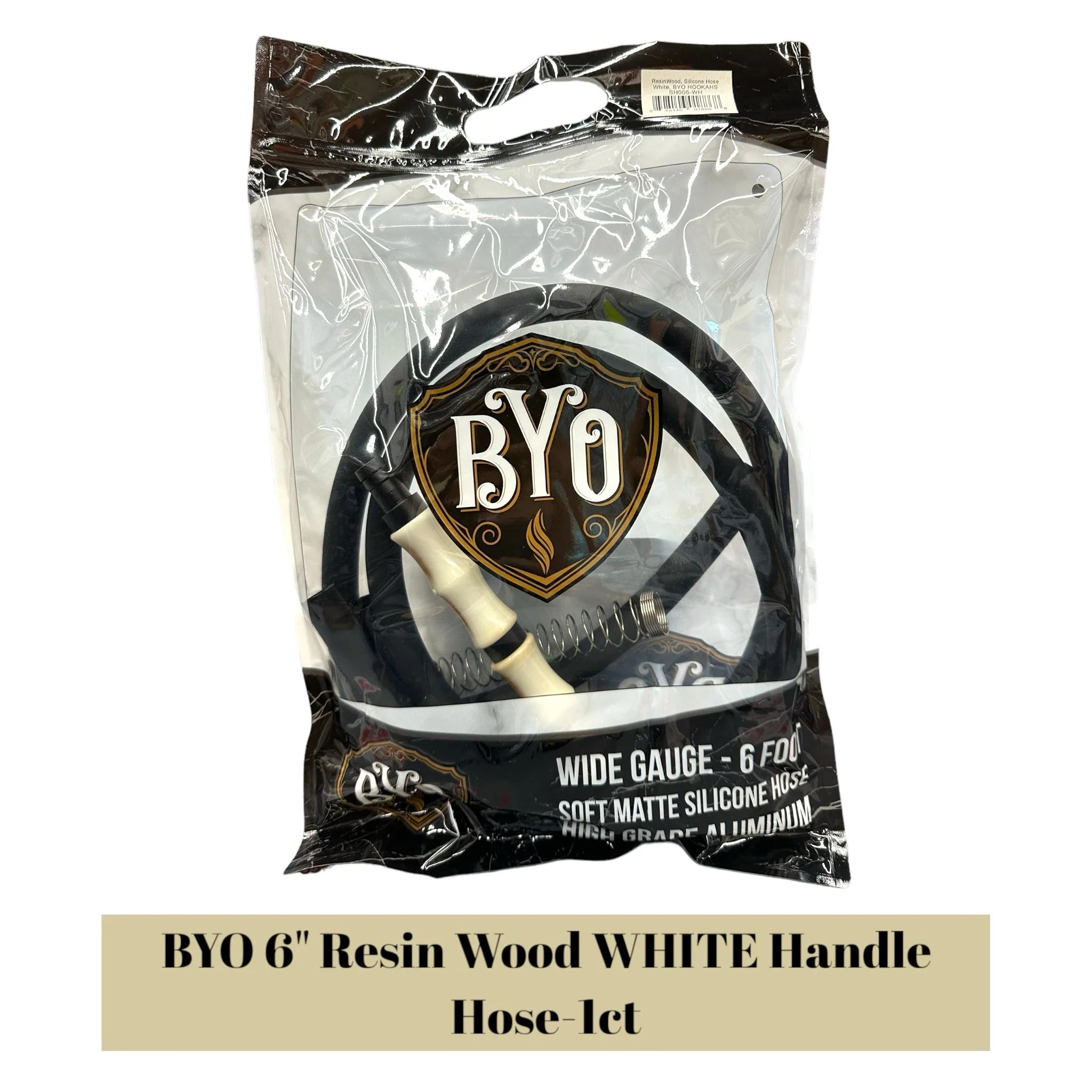 B.Y.O 6" Resin Wood Handle Hose-1ct - Image 5