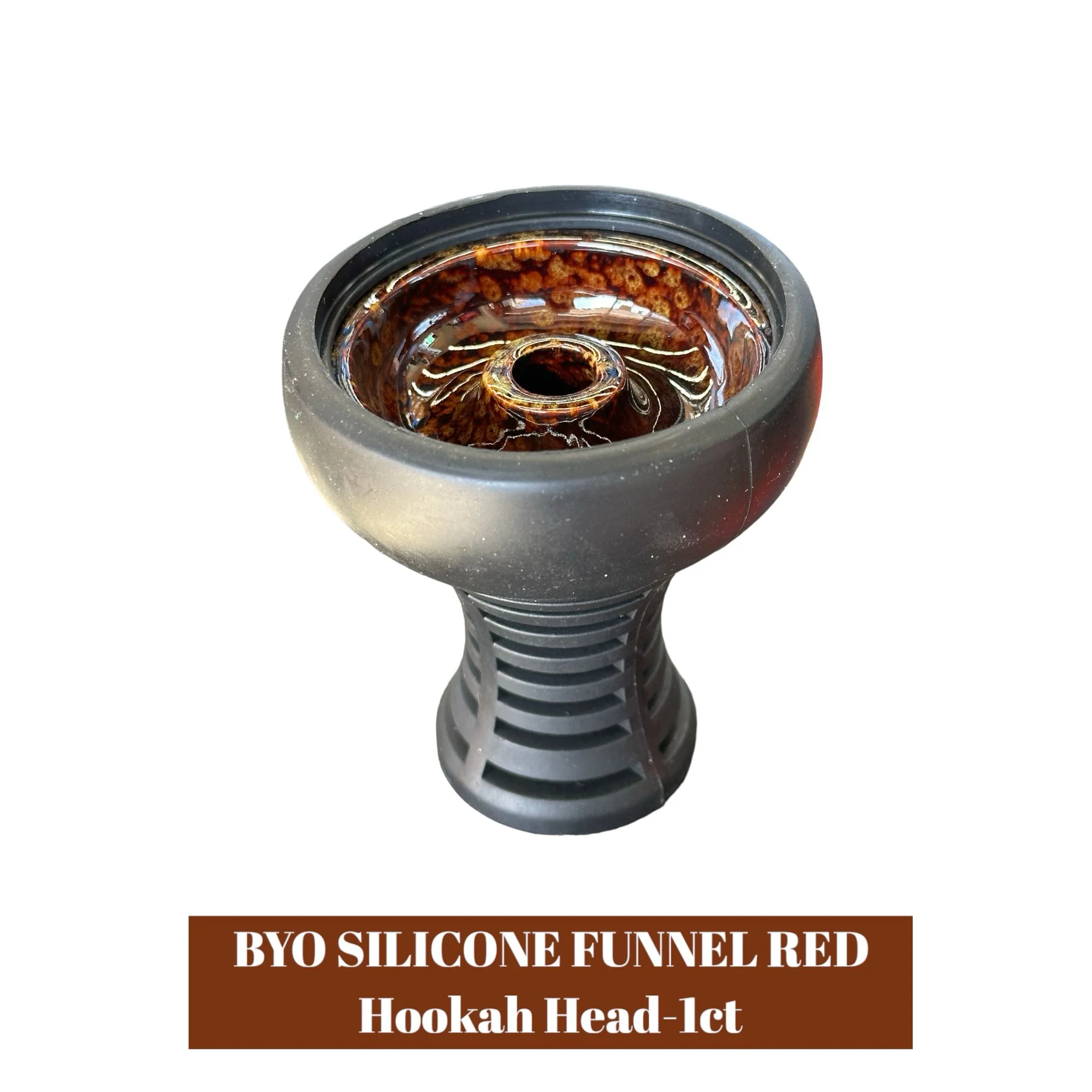 B.Y.O SILICONE FUNNEL Hookah Head-1ct - Image 3