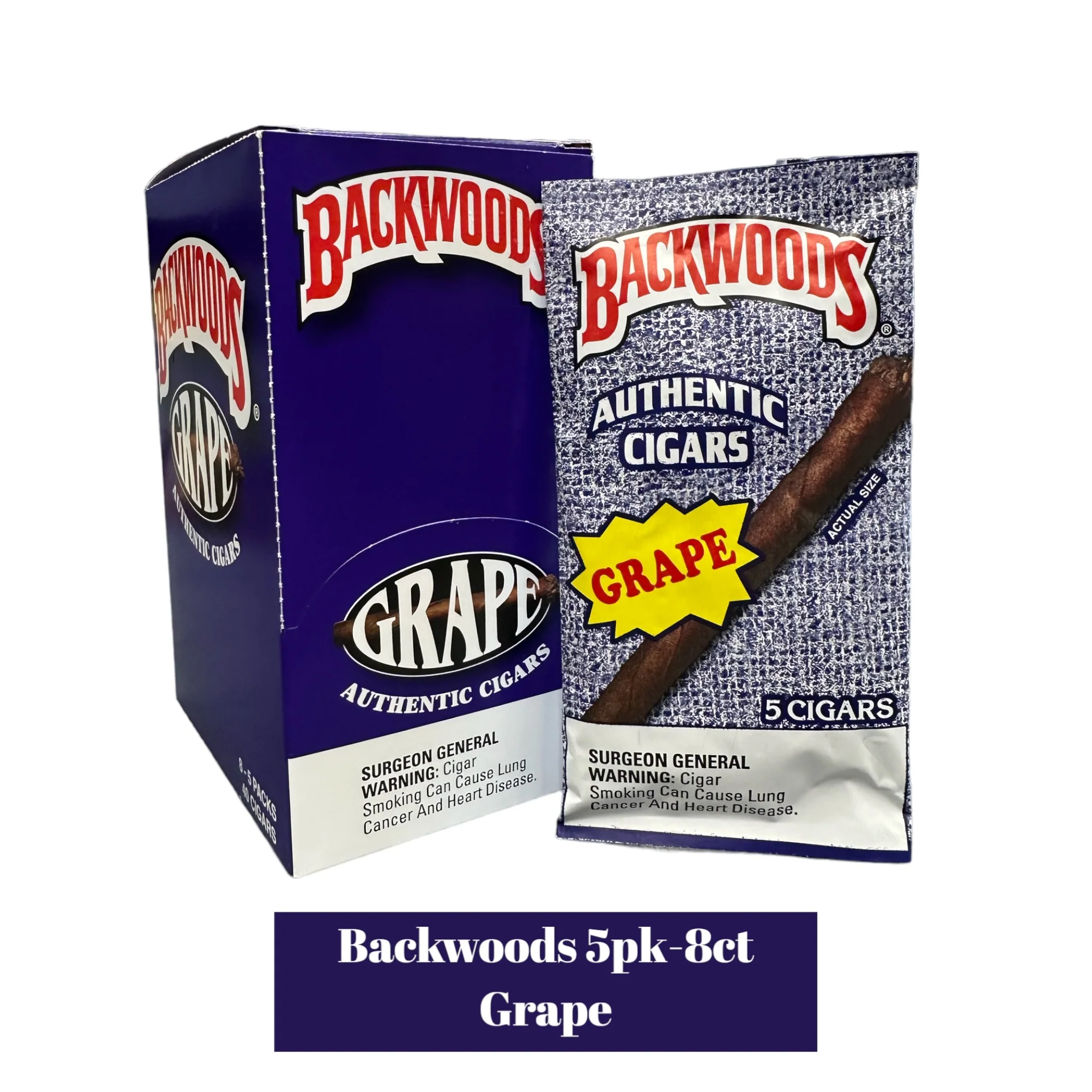 Backwoods Cigars 5pack Display- 8ct - Image 13