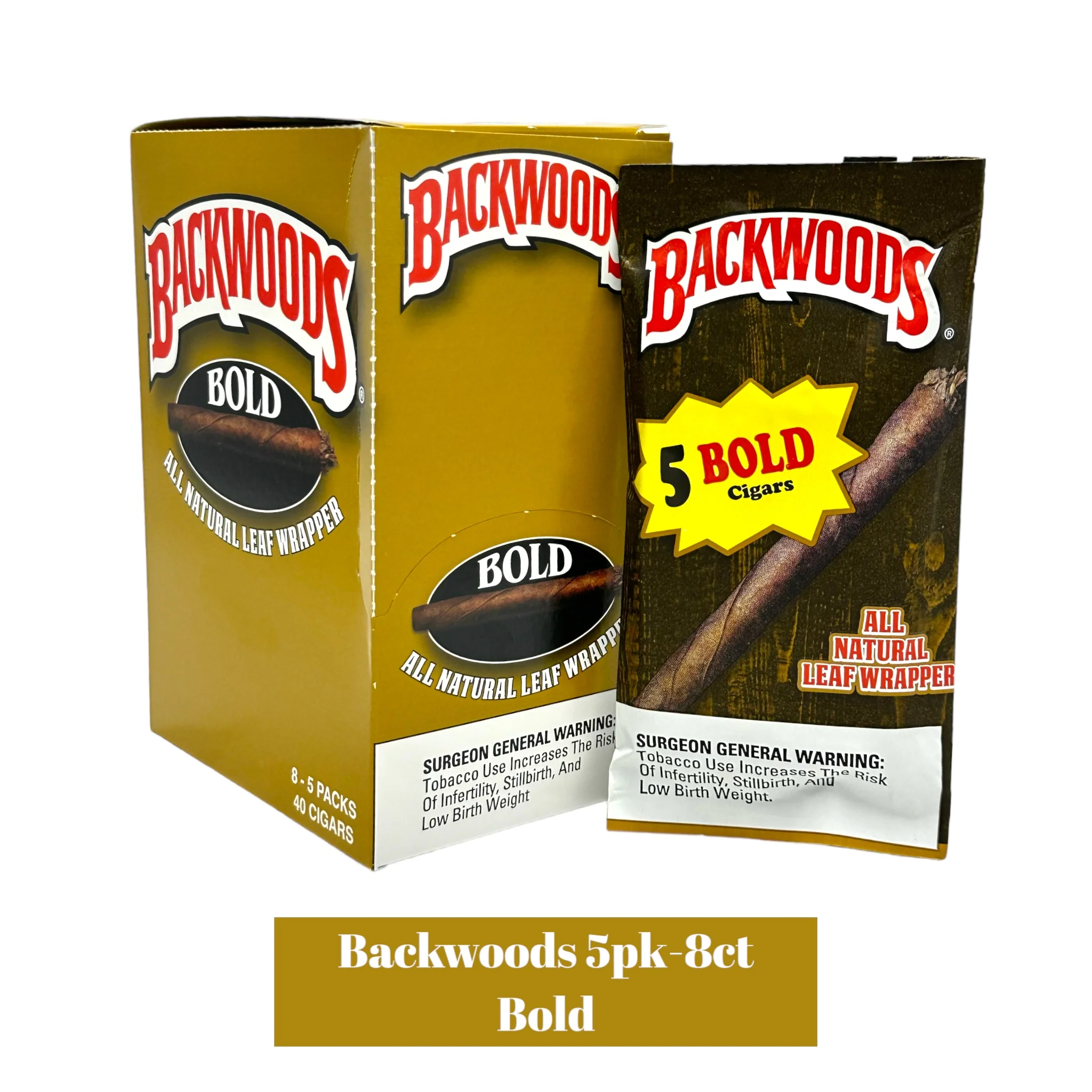 Backwoods Cigars 5pack Display- 8ct - Image 15