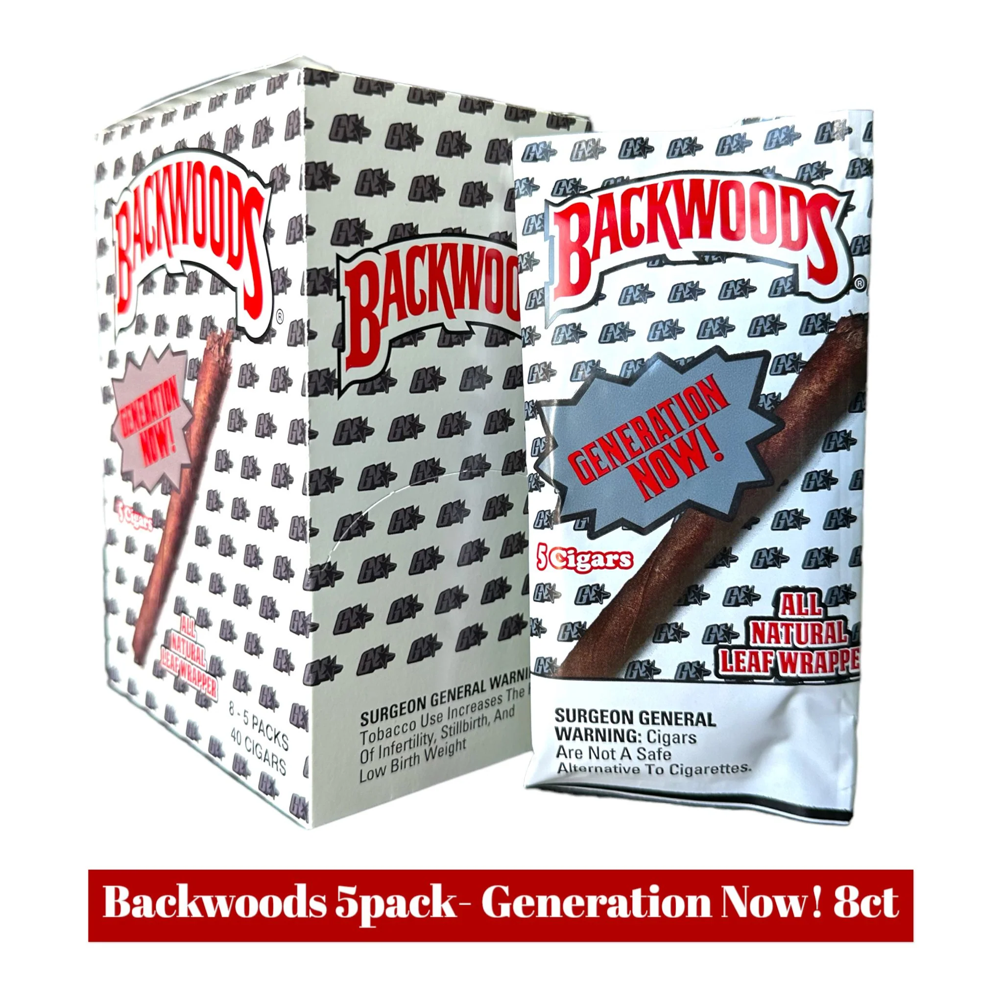 Backwoods Cigars 5pack Display- 8ct - Image 17