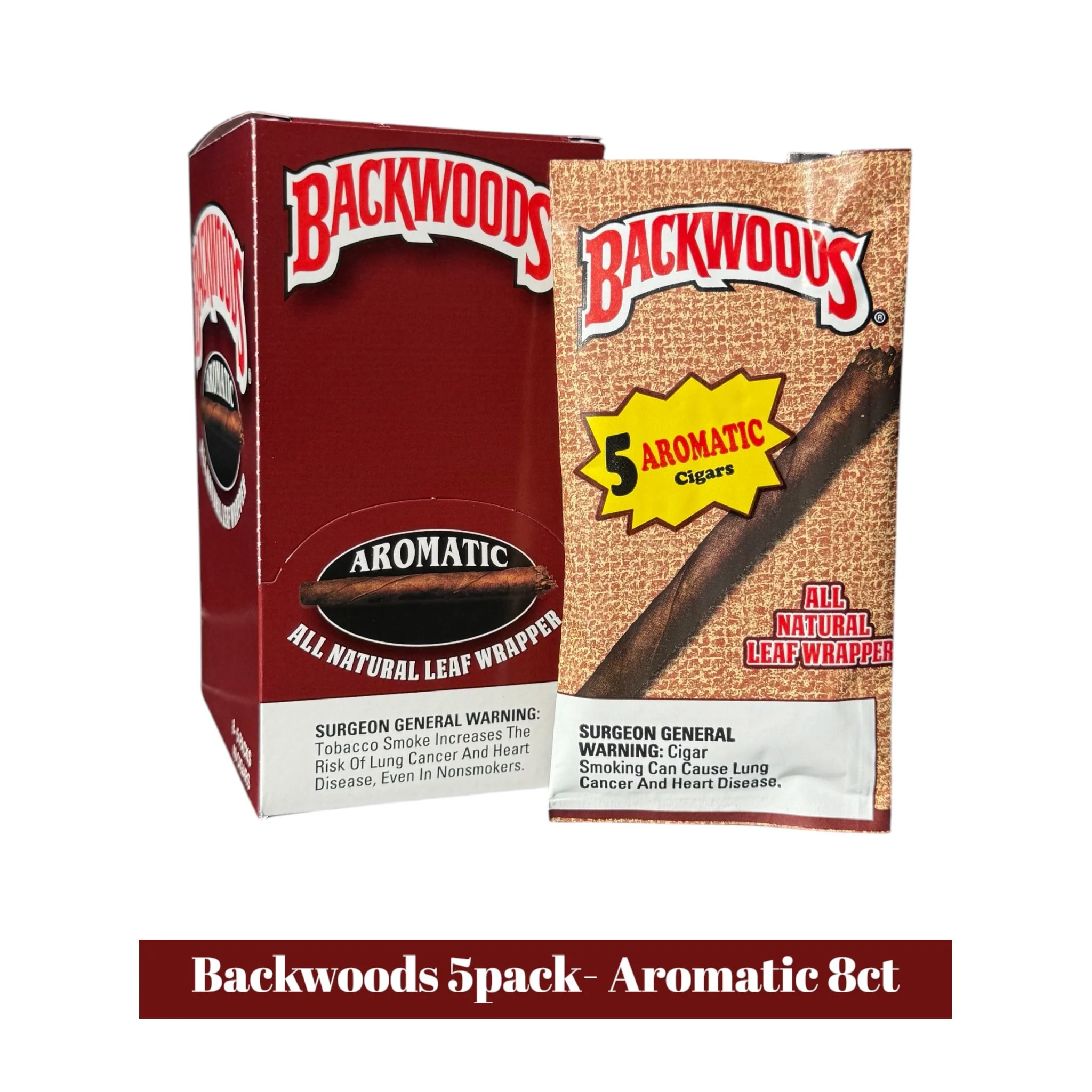 Backwoods Cigars 5pack Display- 8ct - Image 23