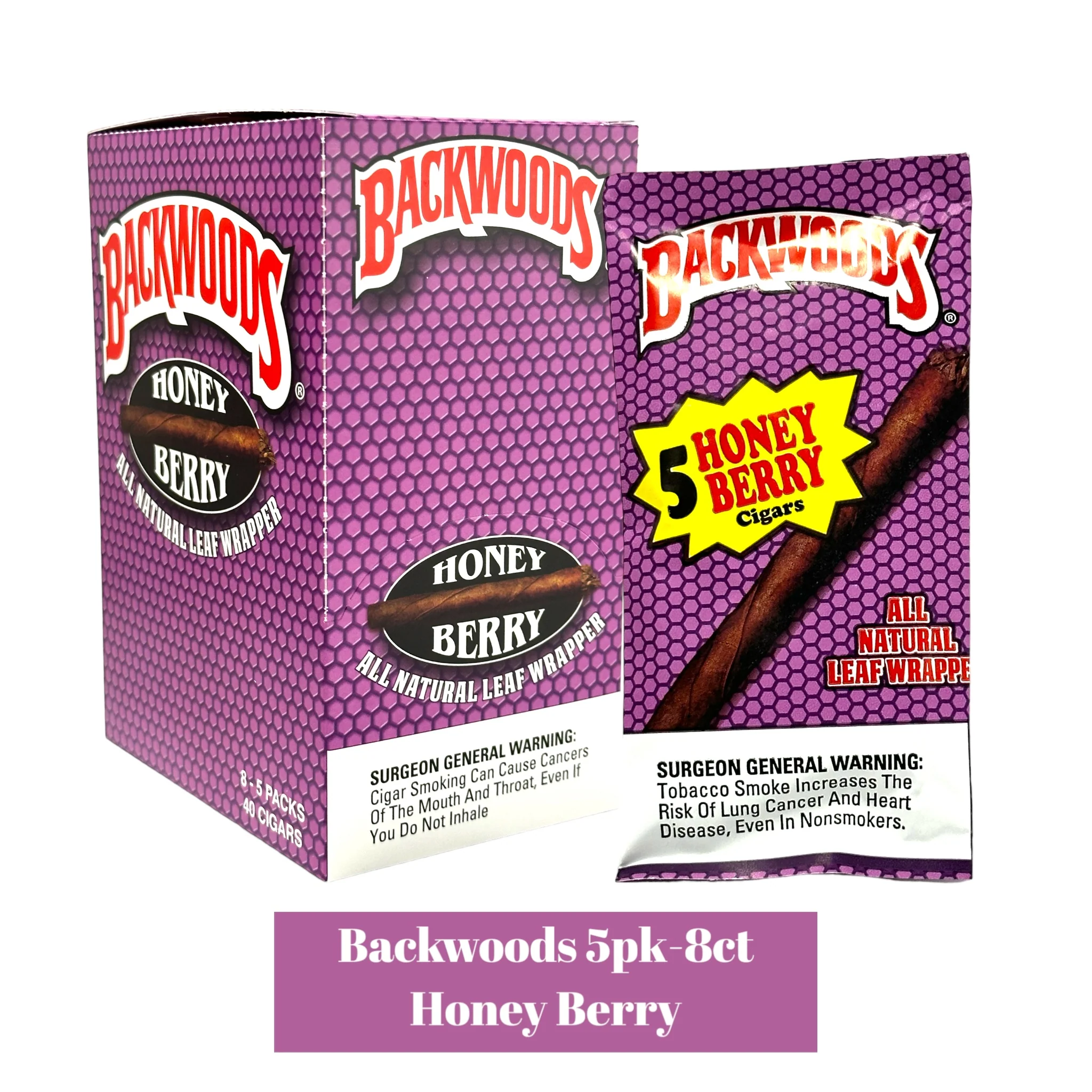 Backwoods Cigars 5pack Display- 8ct - Image 3