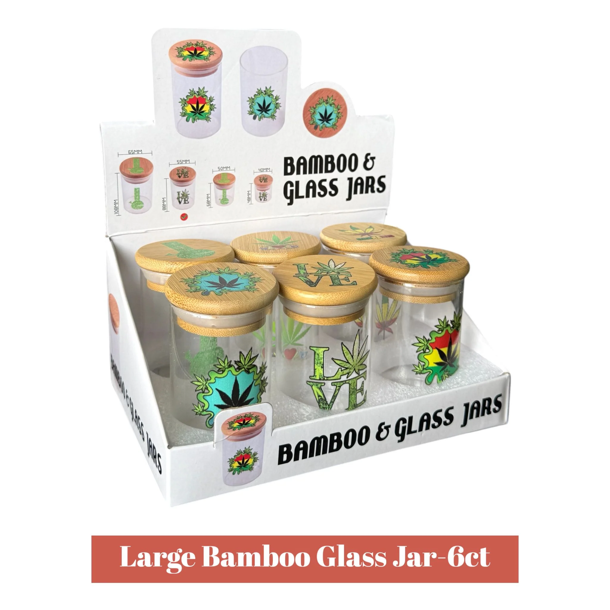 Bamboo Glass Jars - Image 3