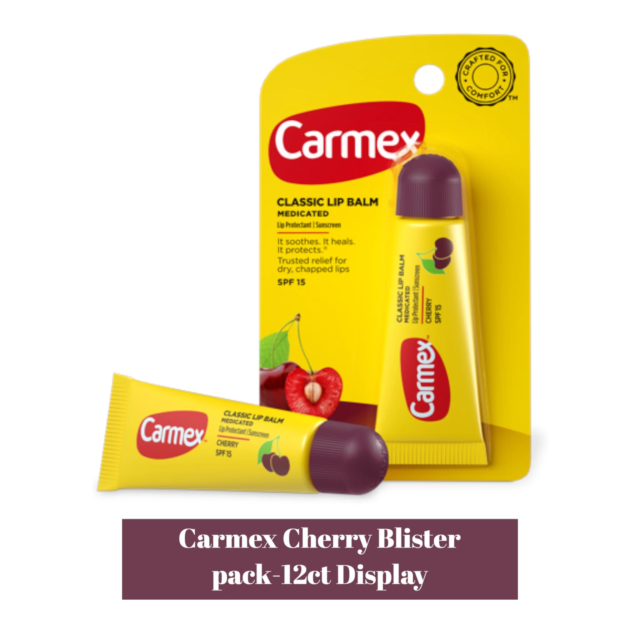 Carmex Lip Balm Tube 1pk Strawberry- 12ct - Image 4