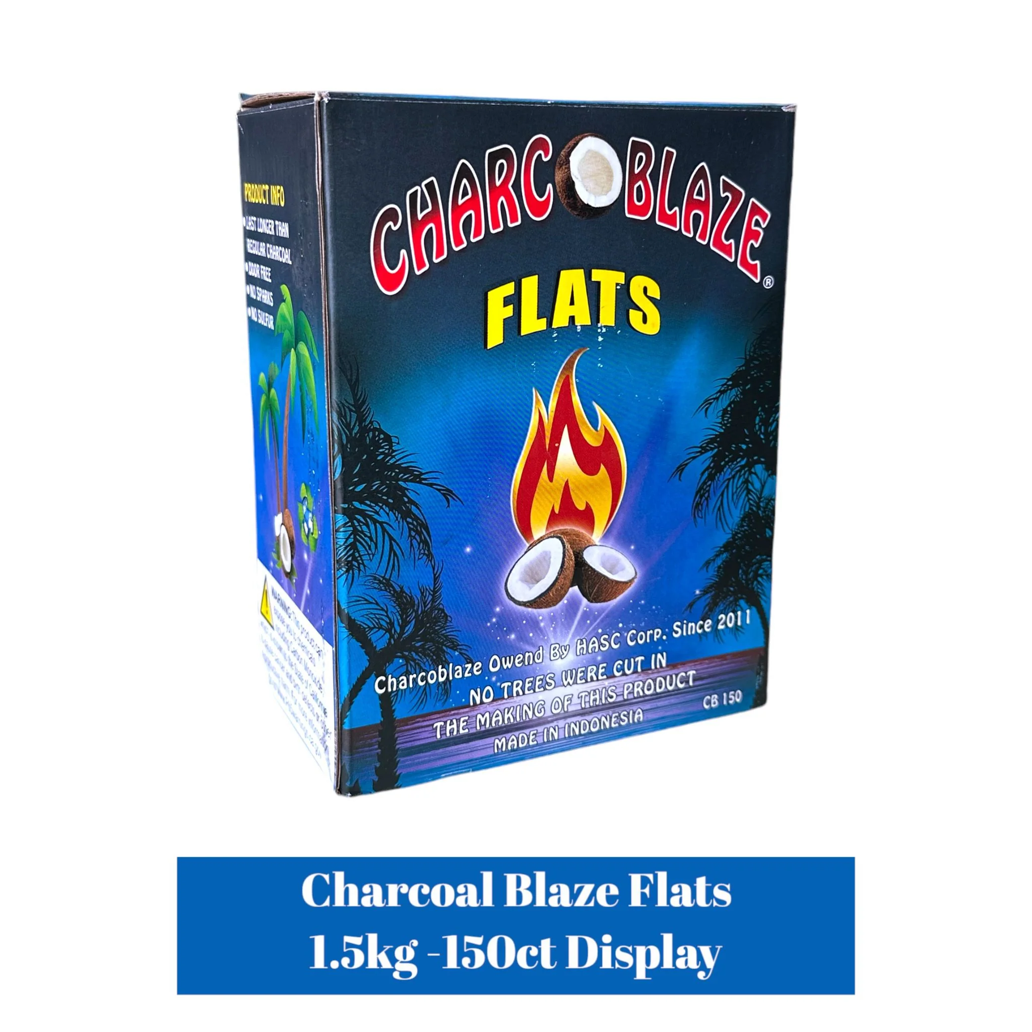 Charcoal Blaze Flats 1.5kg- 150ct Display - Image 2