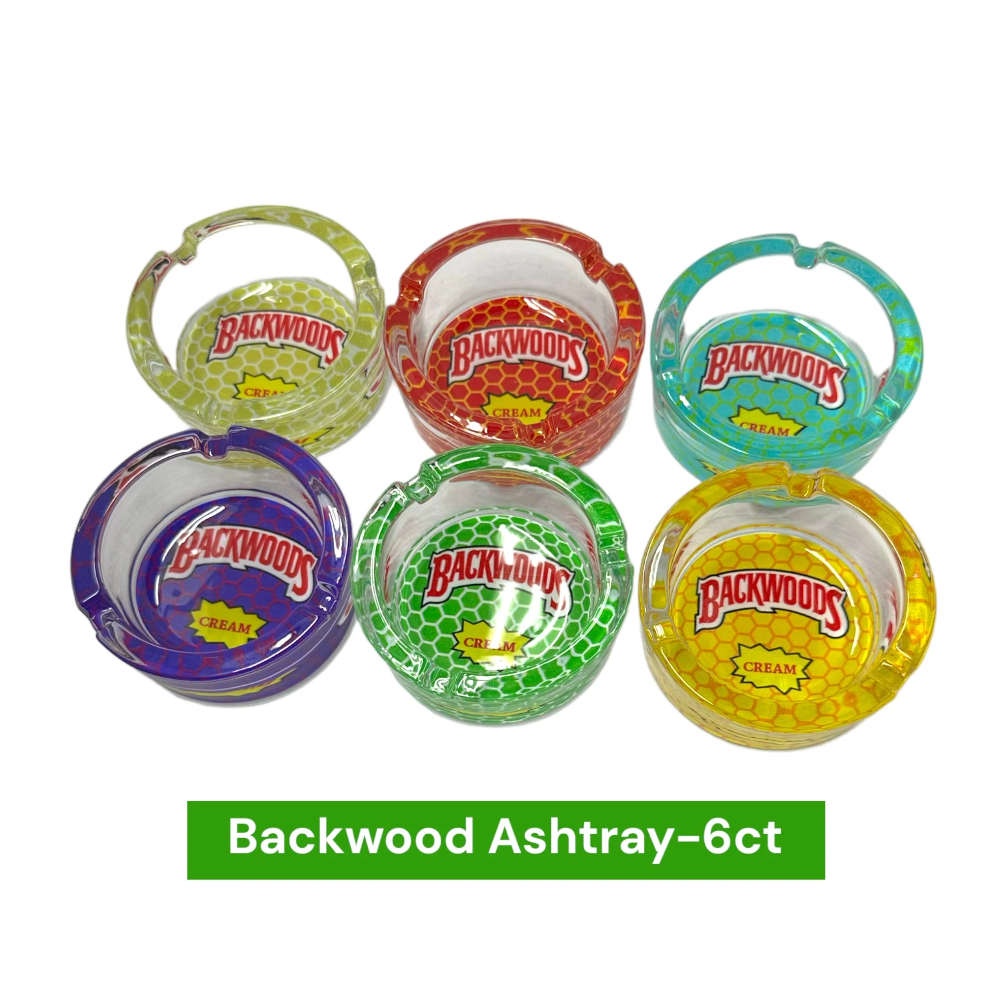 Cheap Glass Ashtray Display-6ct - Image 3