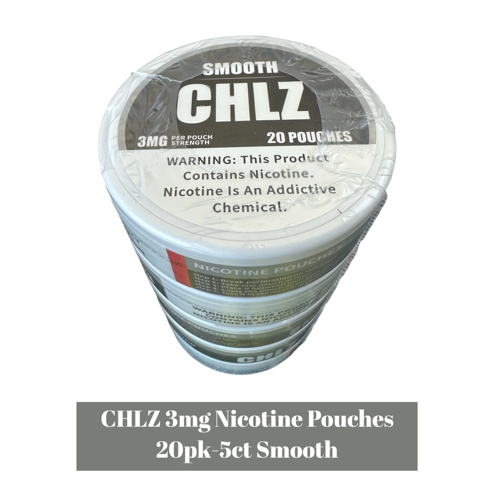 CHLZ Nicotine Pouch 3mg 20pk - 5ct - Image 3