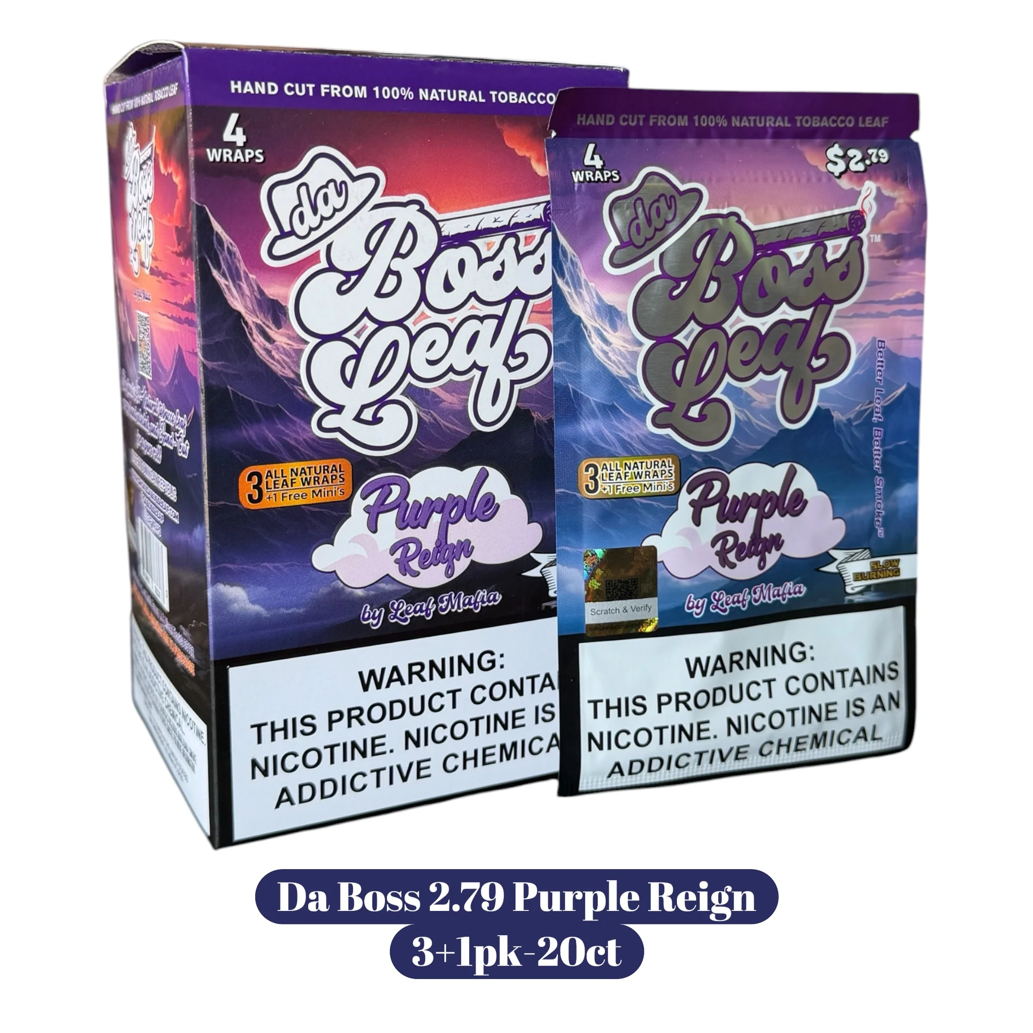 Da Boss 2.79 Leaf 3+1pk-20ct - Image 5