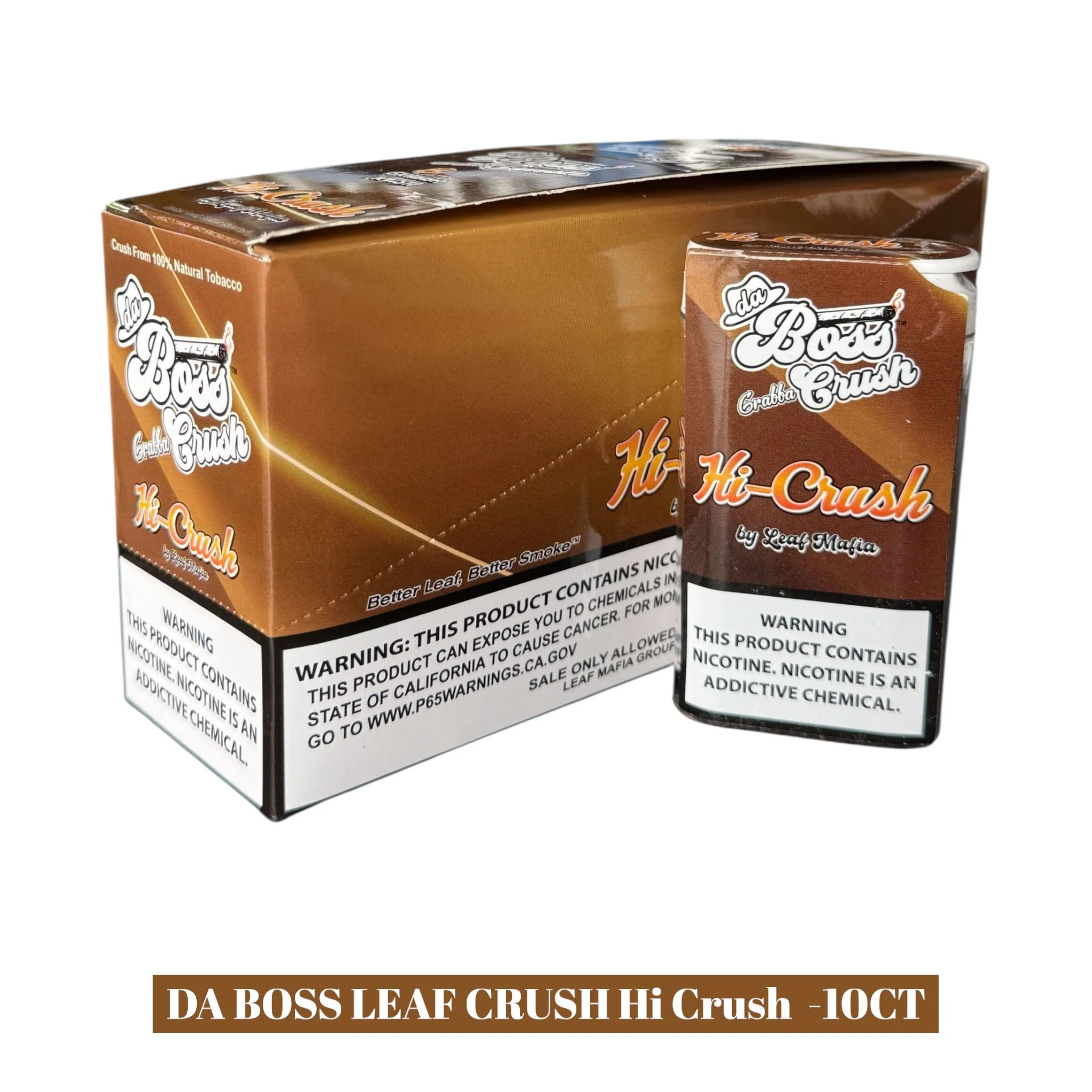Da Boss Leaf CRUSH Pipe Tobacco -10ct - Image 2