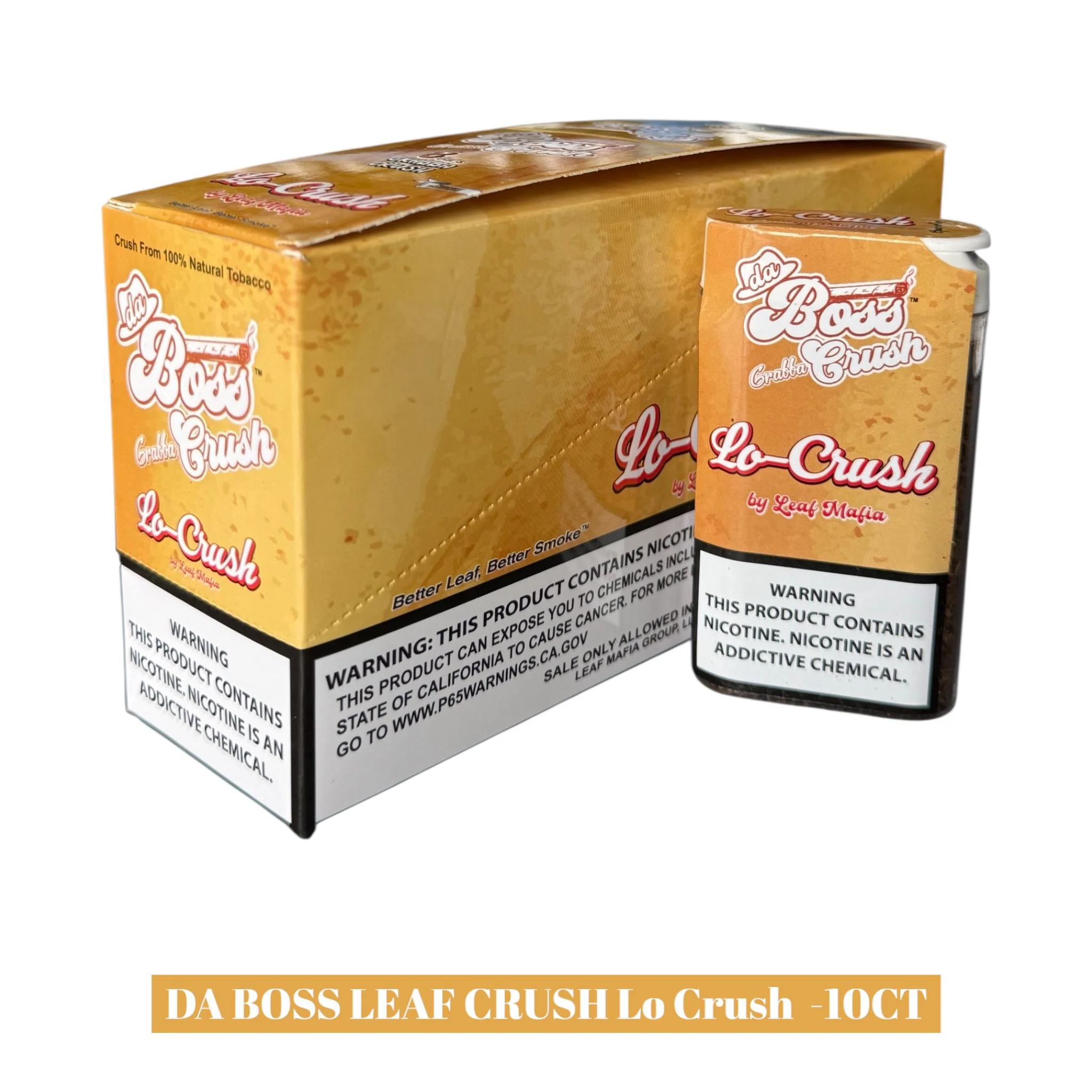 Da Boss Leaf CRUSH Pipe Tobacco -10ct - Image 3