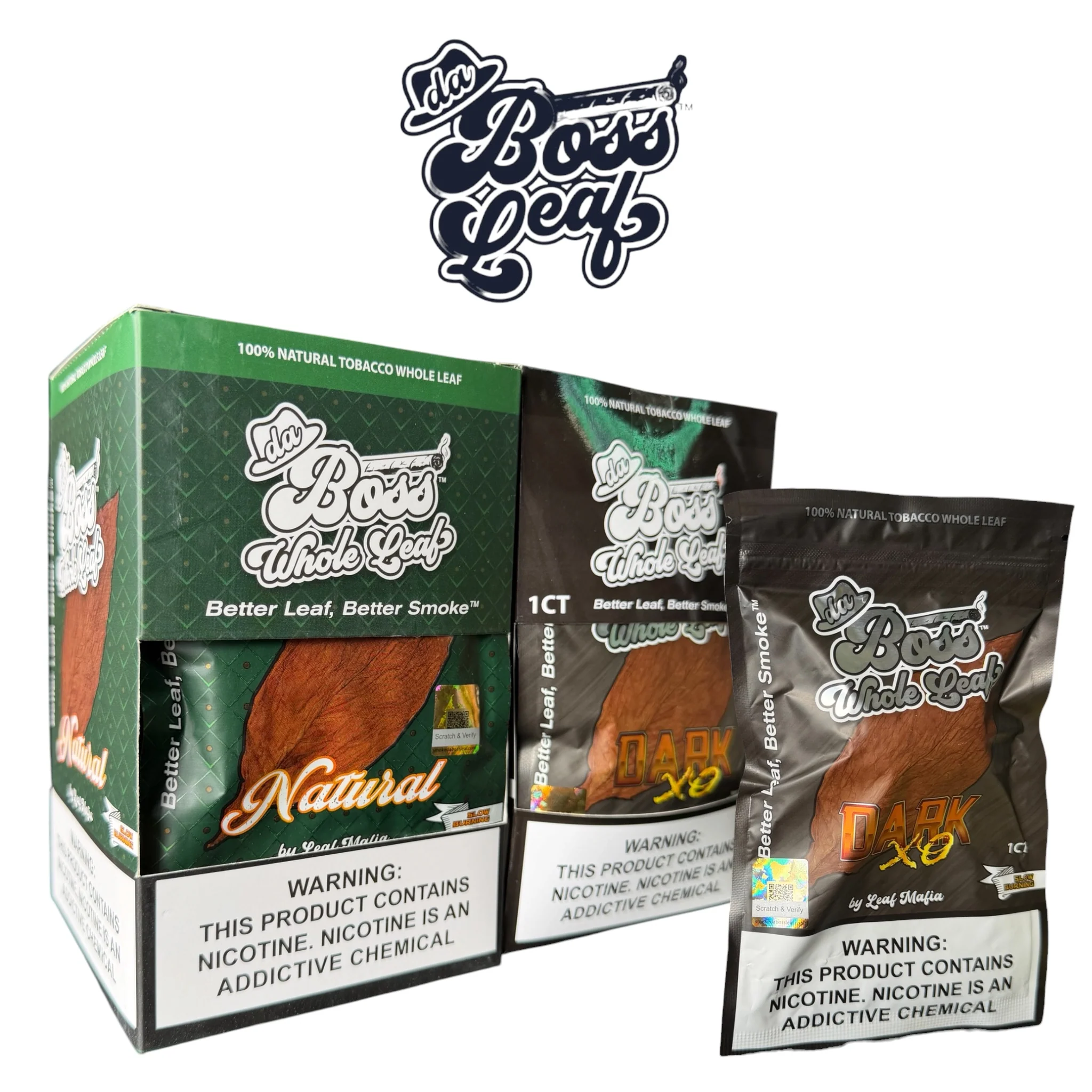 Da Boss Leaf WHOLE LEAF 1pk - 10ct