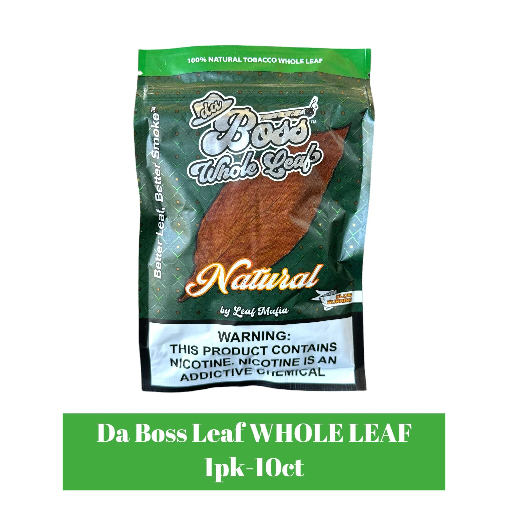 Da Boss Leaf WHOLE LEAF 1pk - 10ct - Image 2