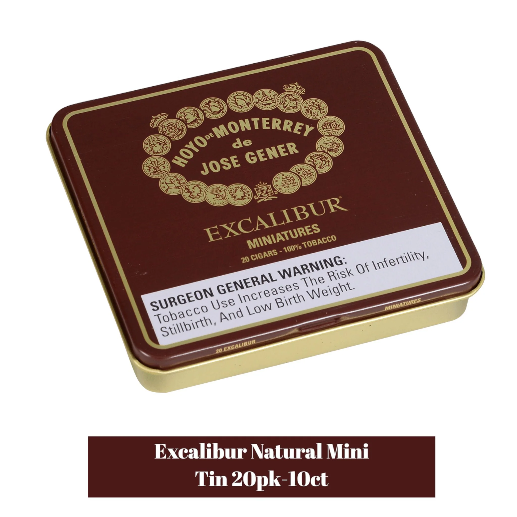 Excalibur Natural Mini Tin 20pk- 10ct - Image 2