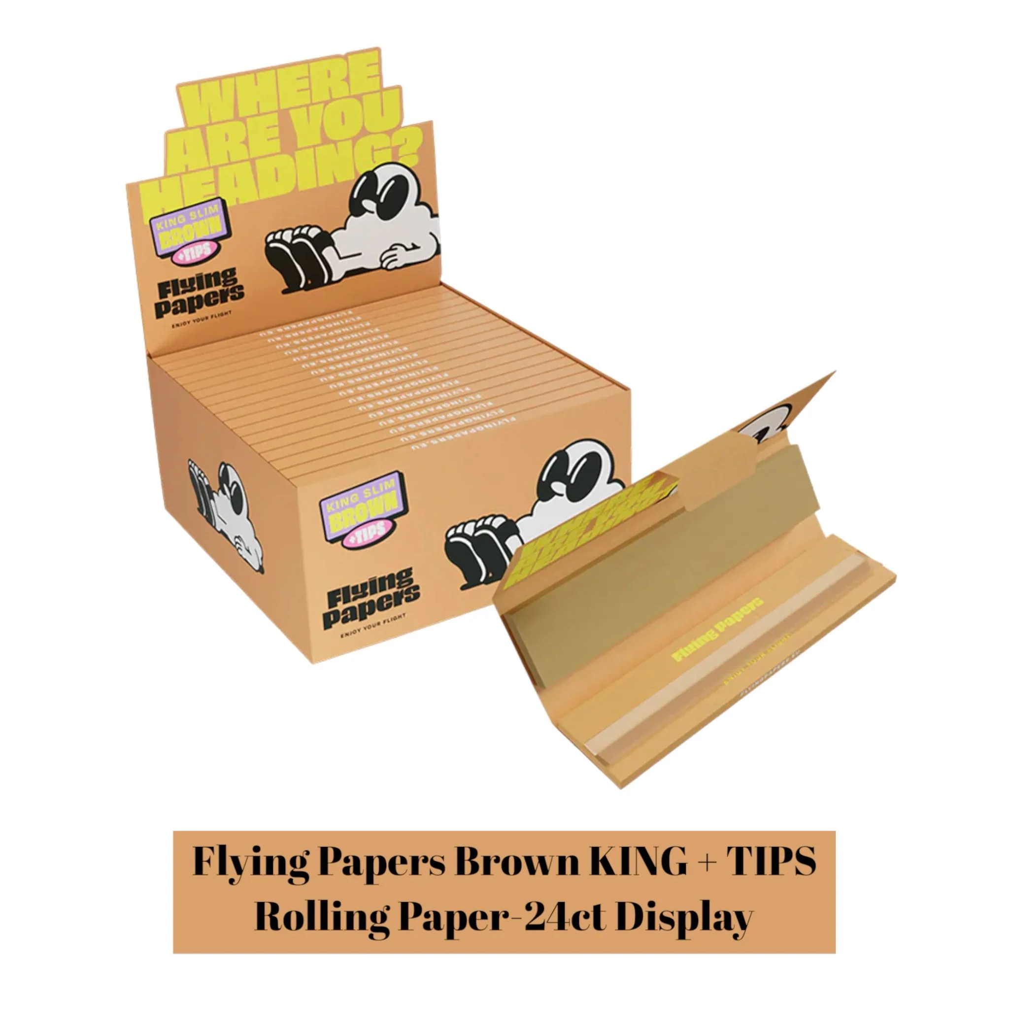 Flying Paper Rolling Papers KING+TIPS-24ct - Image 3