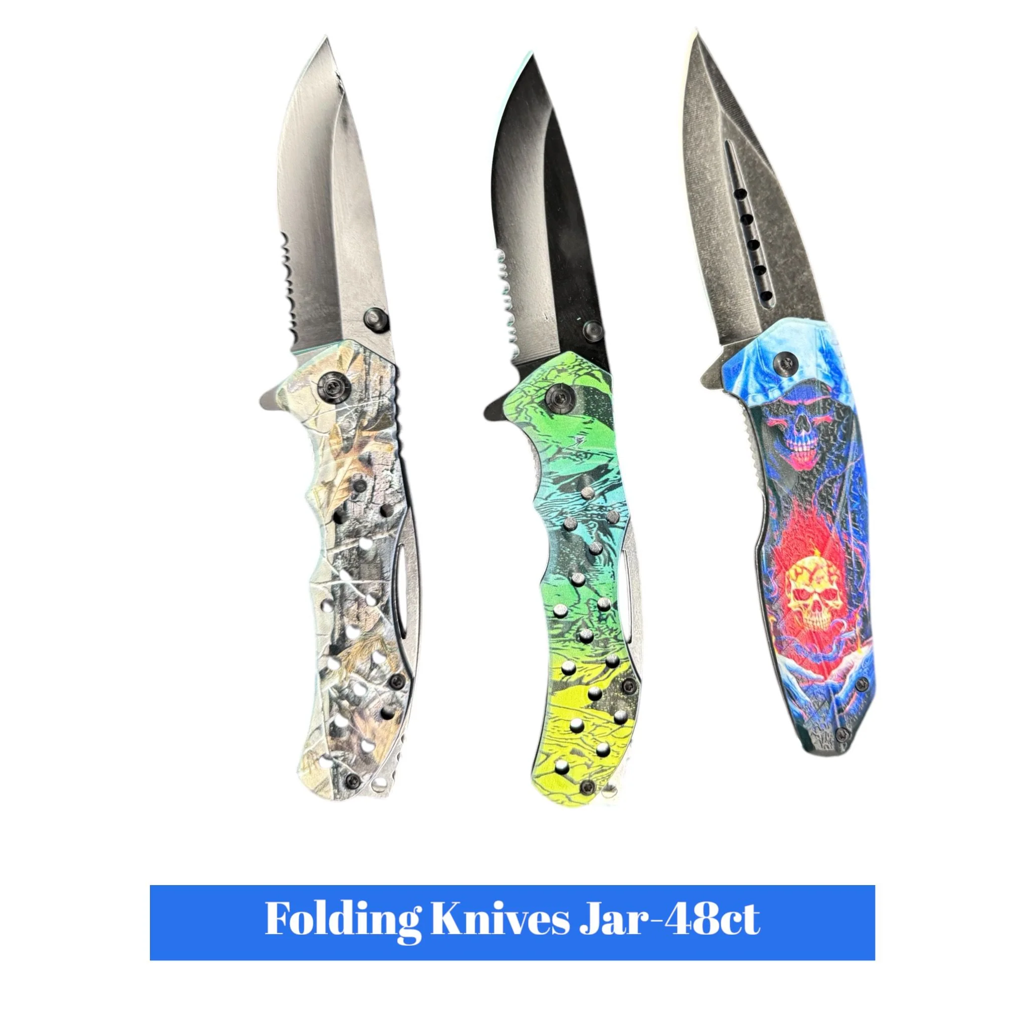 Folding Knives Jar- 48ct - Image 2