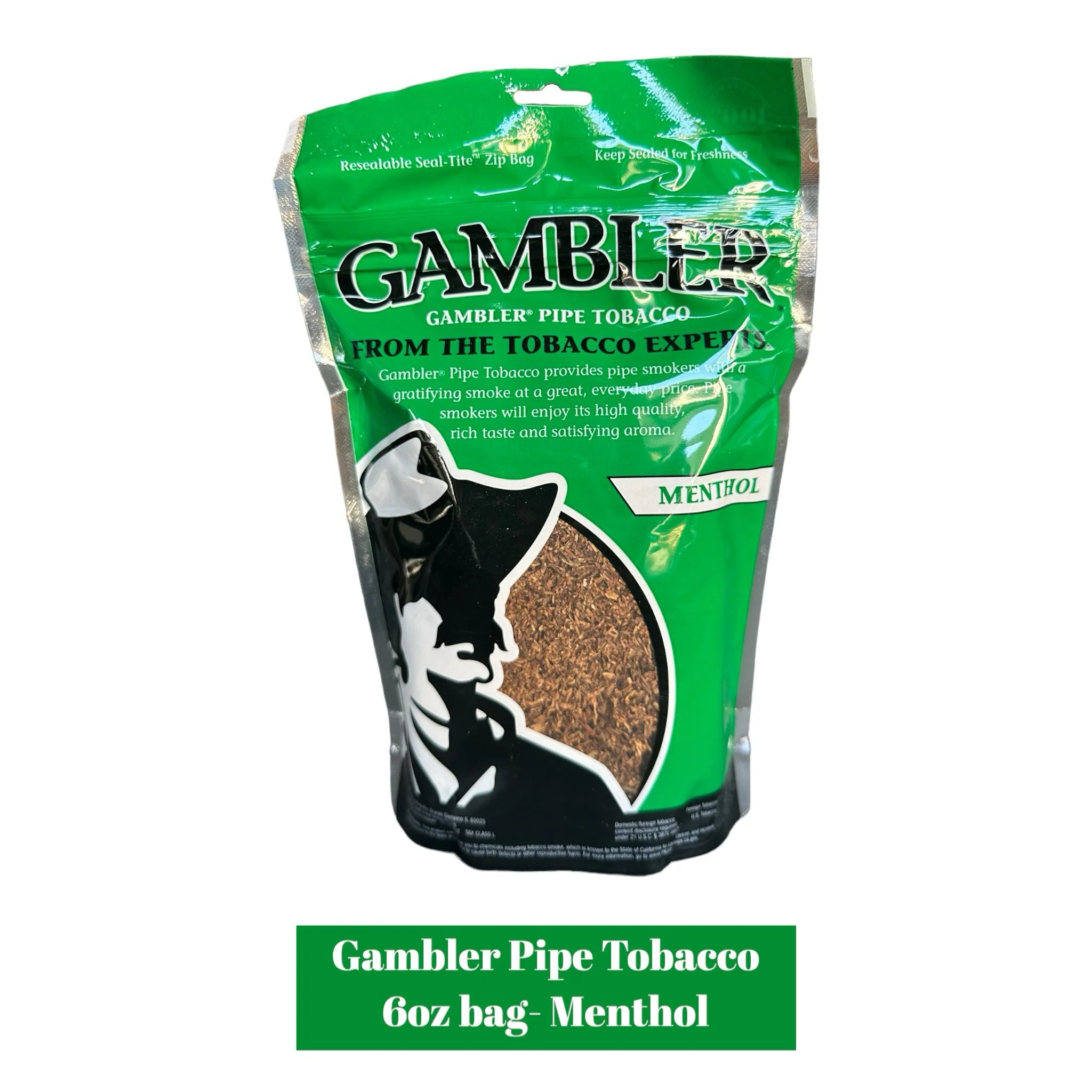 Gambler Pipe Tobacco Bag - 6oz - Image 3