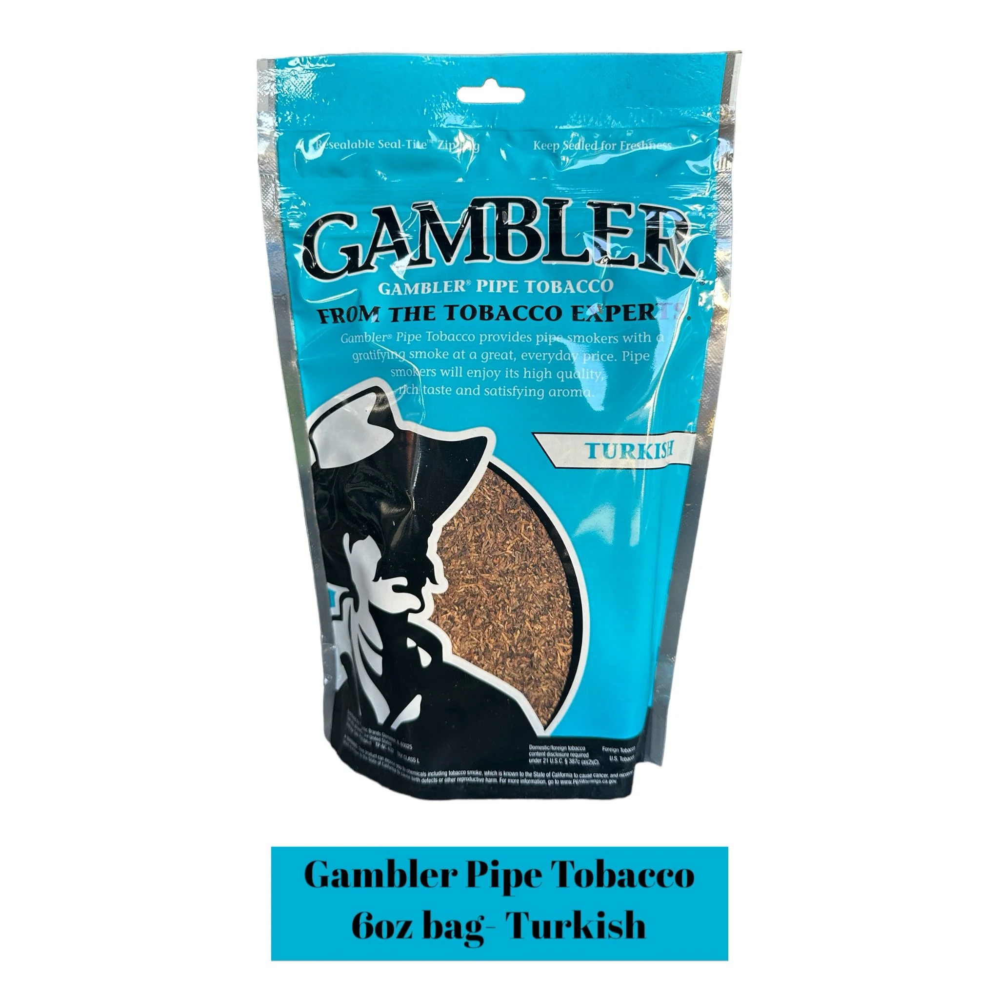 Gambler Pipe Tobacco Bag - 6oz - Image 4