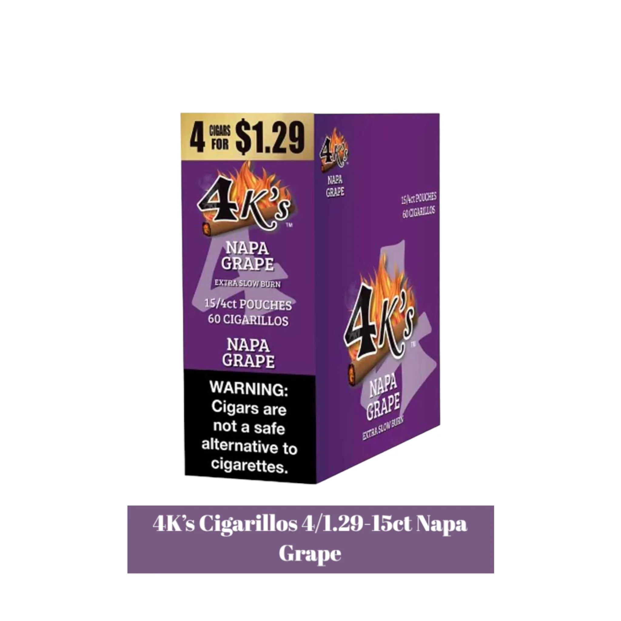 Good Times 4K's Cigarillos 4pk for 1.29- 15ct - Image 4