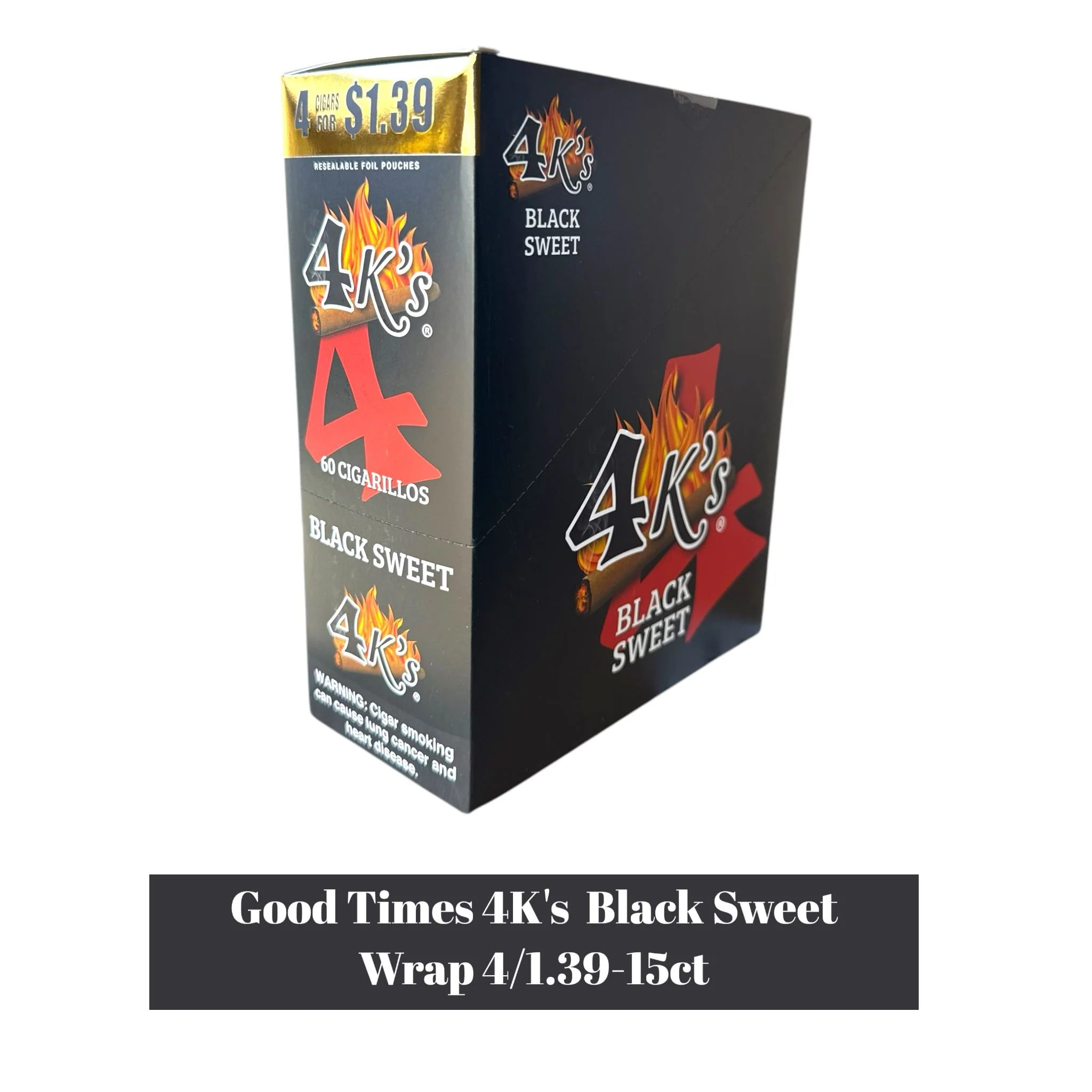 Good Times 4K's Cigarillos 4pk for 1.39- 15ct - Image 16