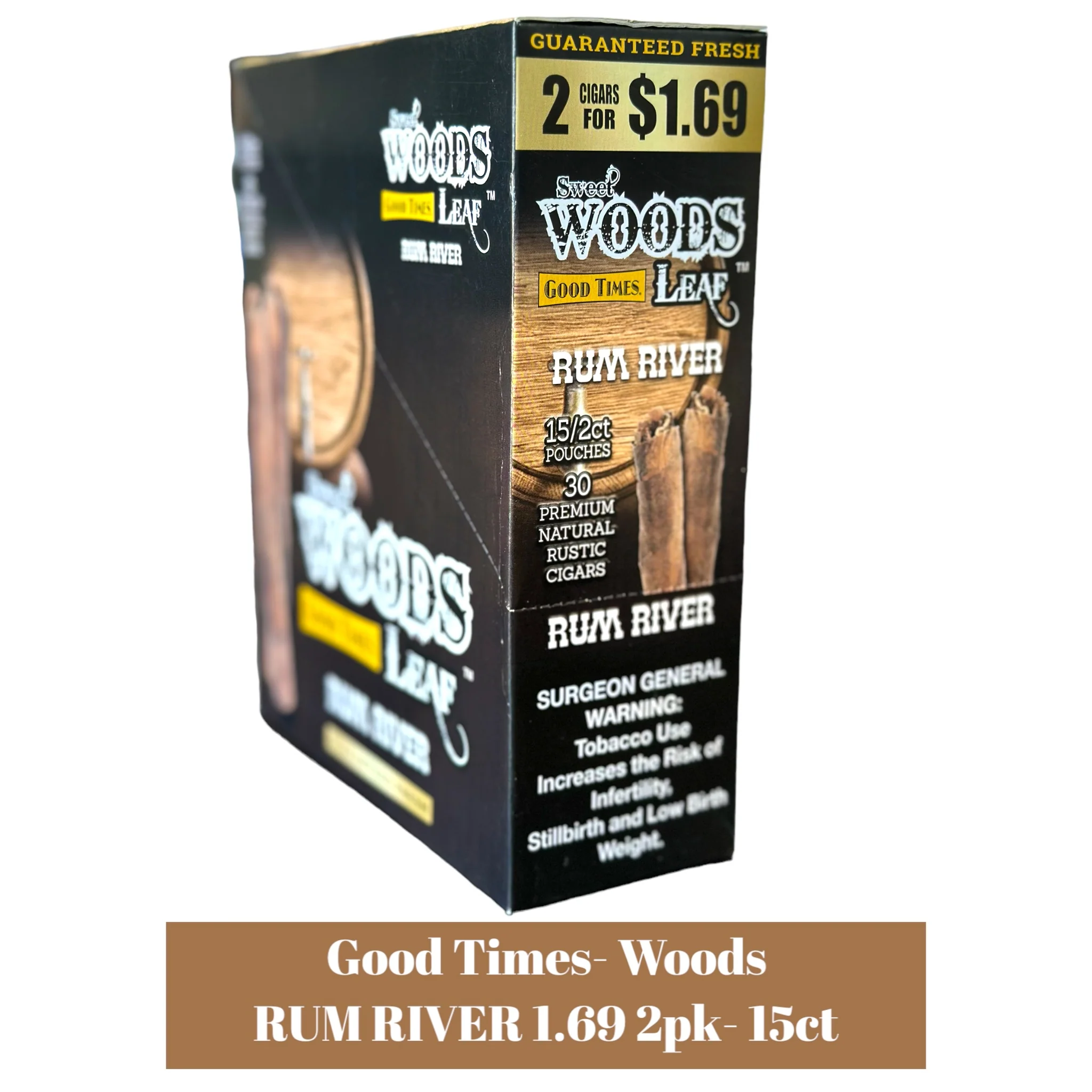 Good Times Woods $1.69 Cigarillos Pouch 2pk Display- 15ct - Image 7