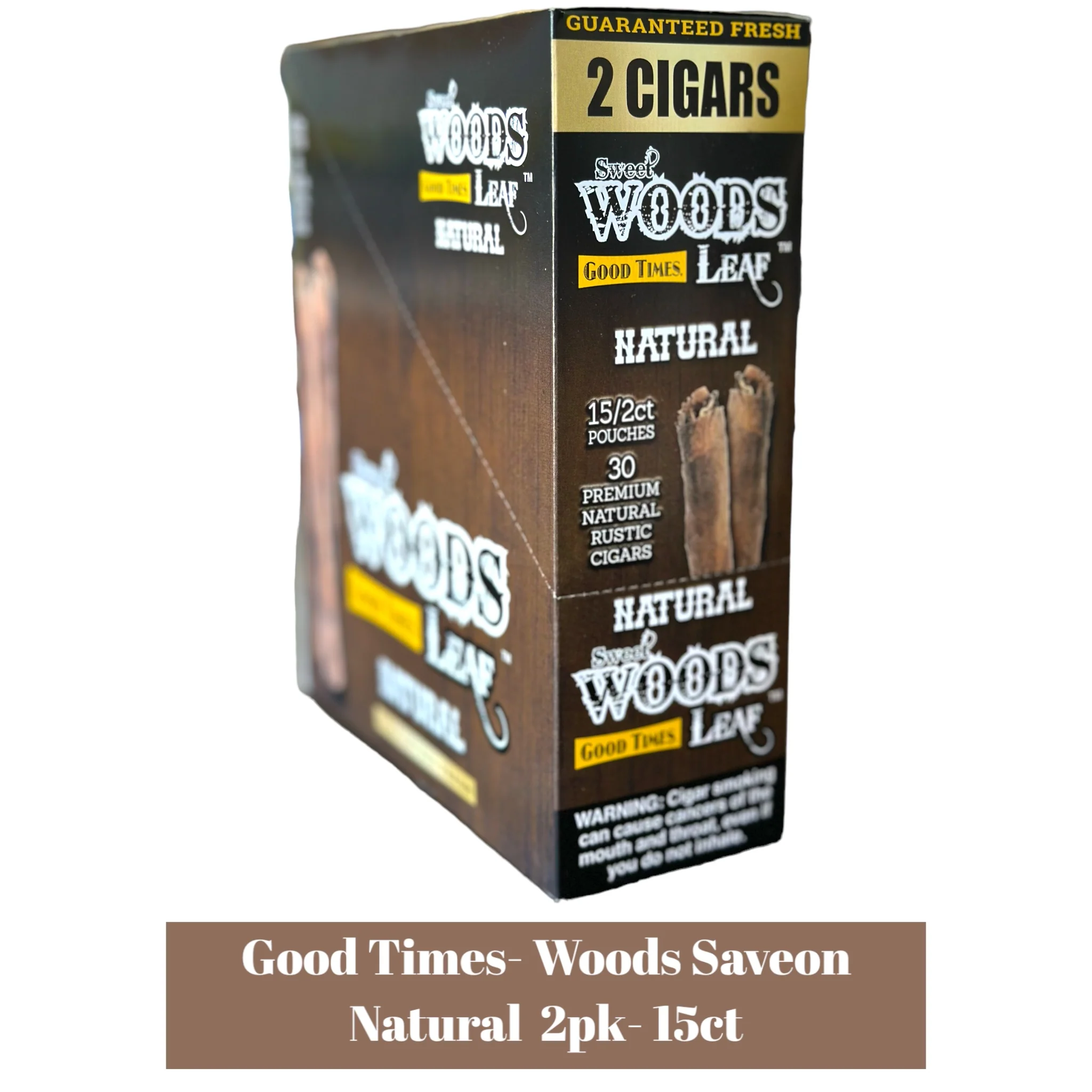 Good Times Woods Saveon Cigarillos Pouch 2pk Display- 15ct - Image 2