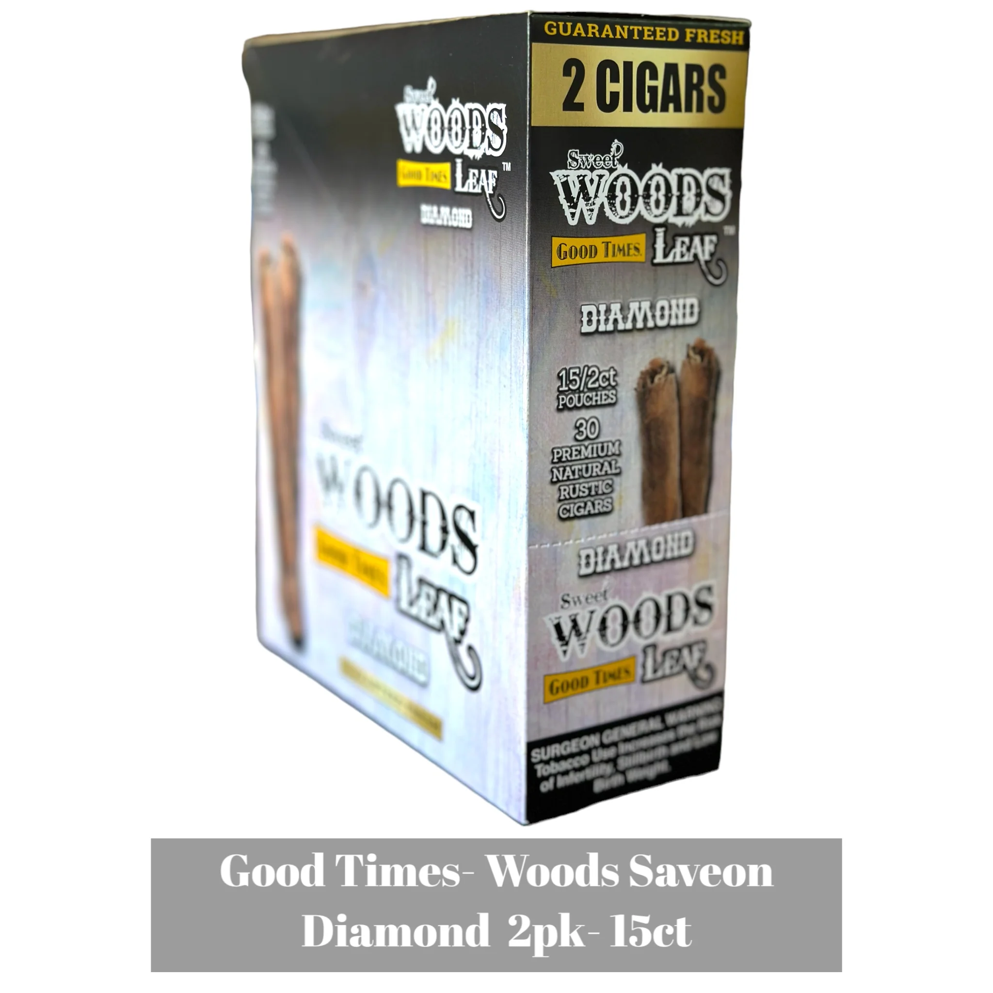 Good Times Woods Saveon Cigarillos Pouch 2pk Display- 15ct - Image 3