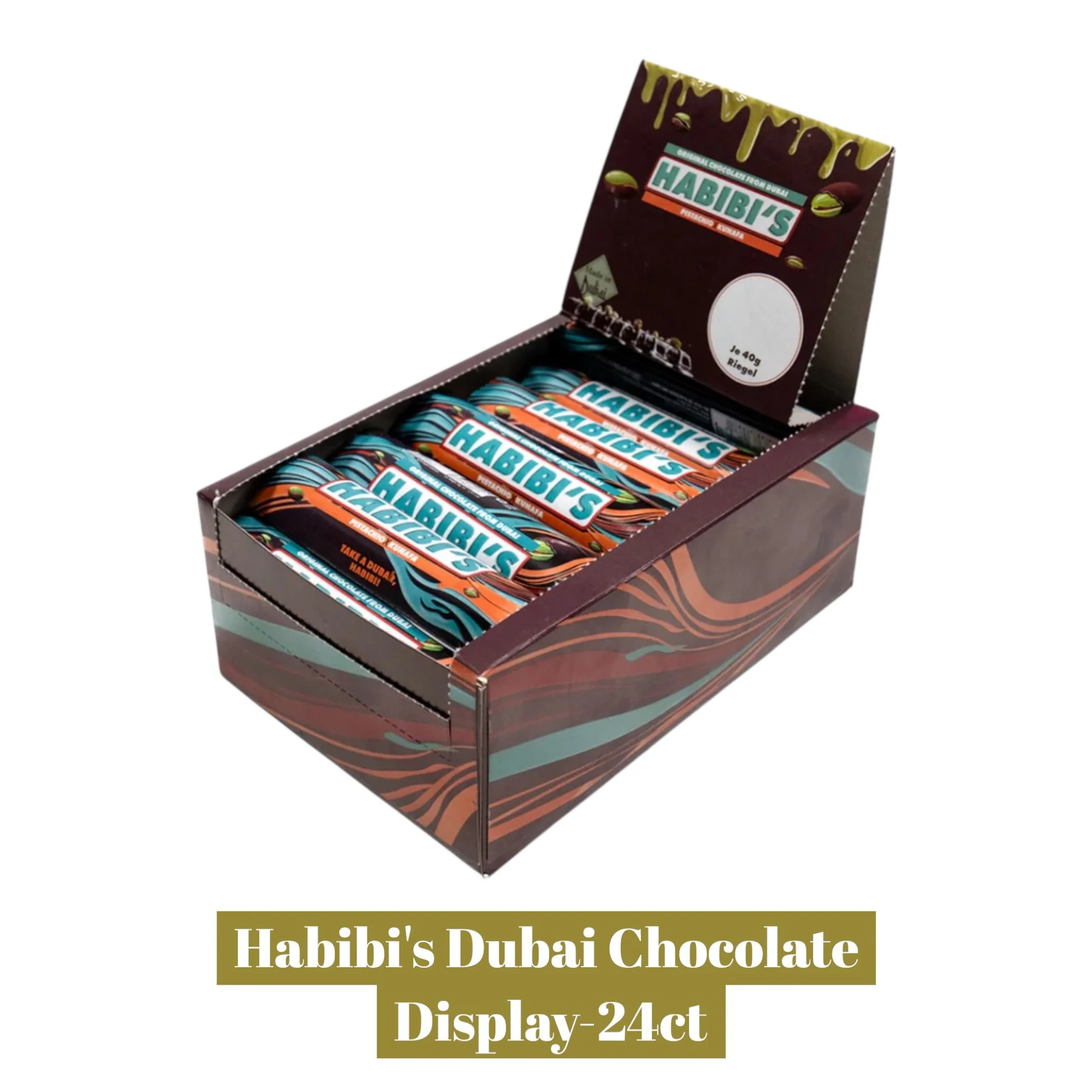 Habibi's Dubai Chocolate Display- 24ct - Image 2