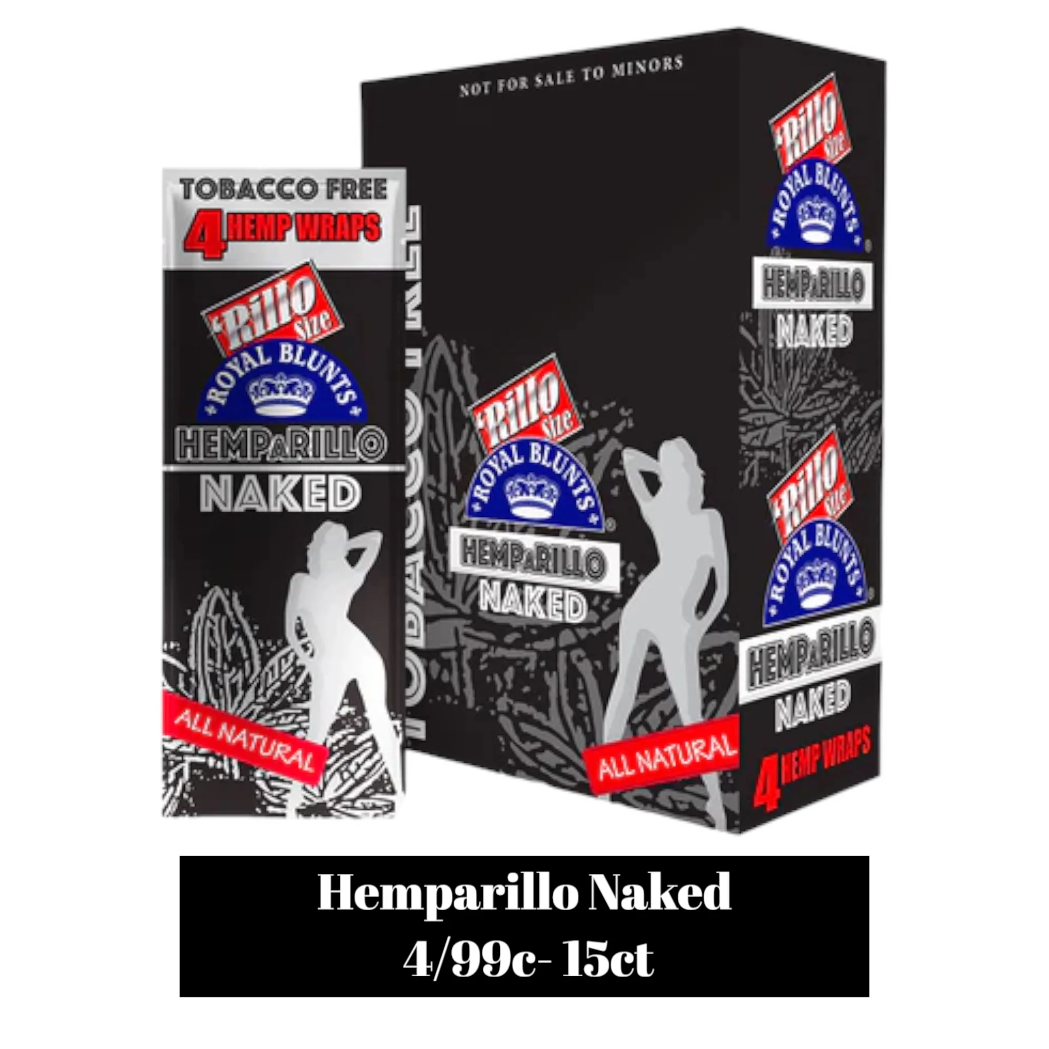 Hemparillo Wraps 4/99c Pouch Display- 15ct - Image 6