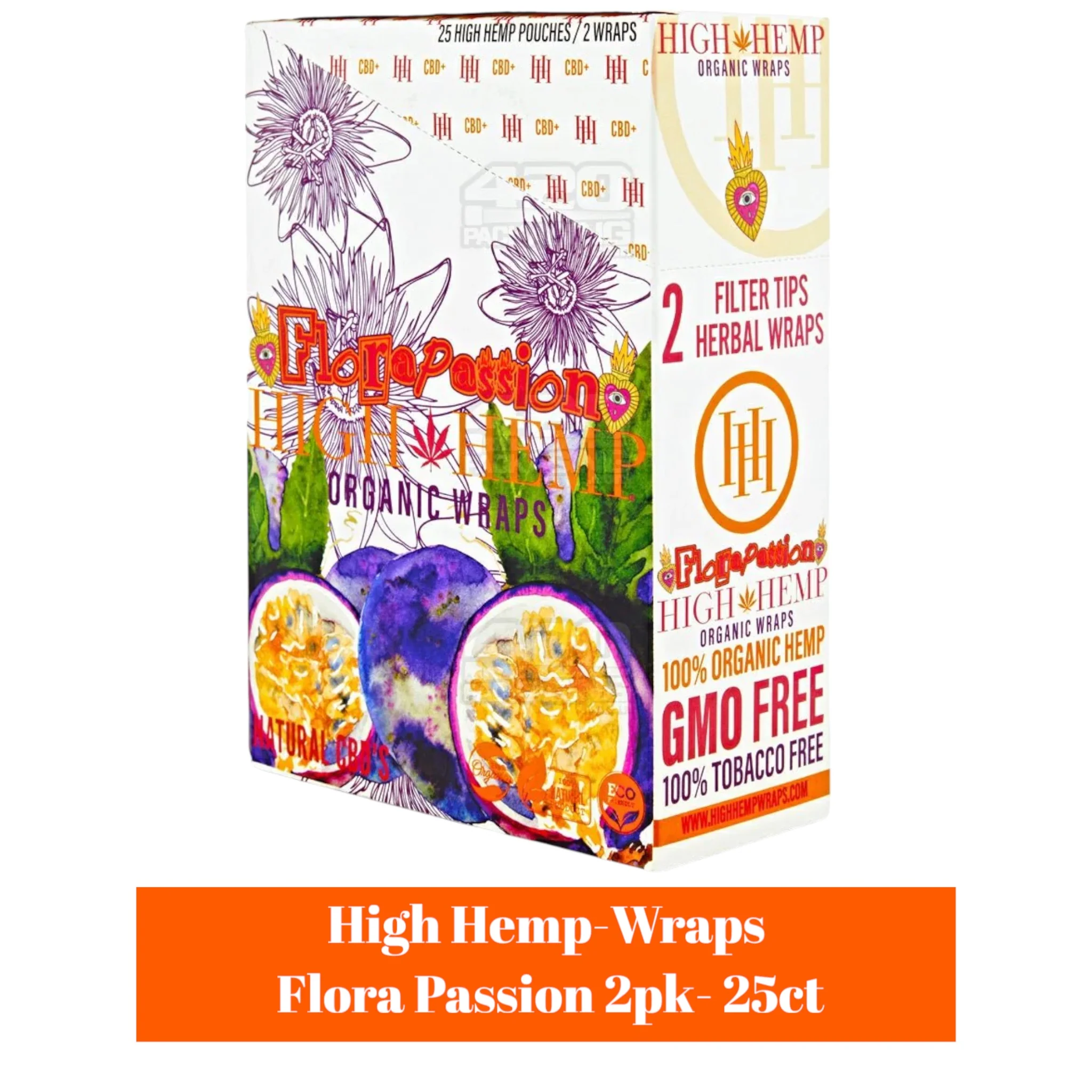 High Hemp Herbal Blunt Wraps 2pk- 25ct - Image 9