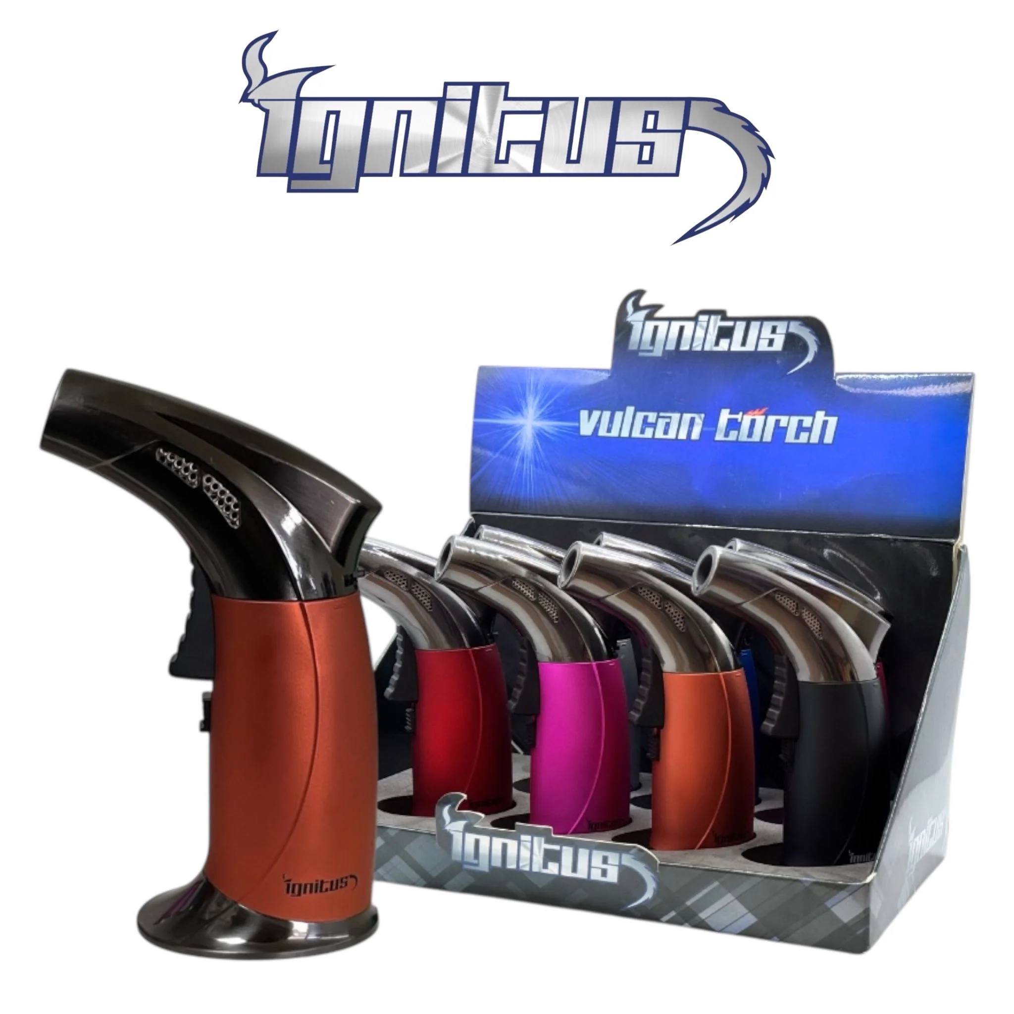 Ignitus Vulcan Torch Rubberized-7ct