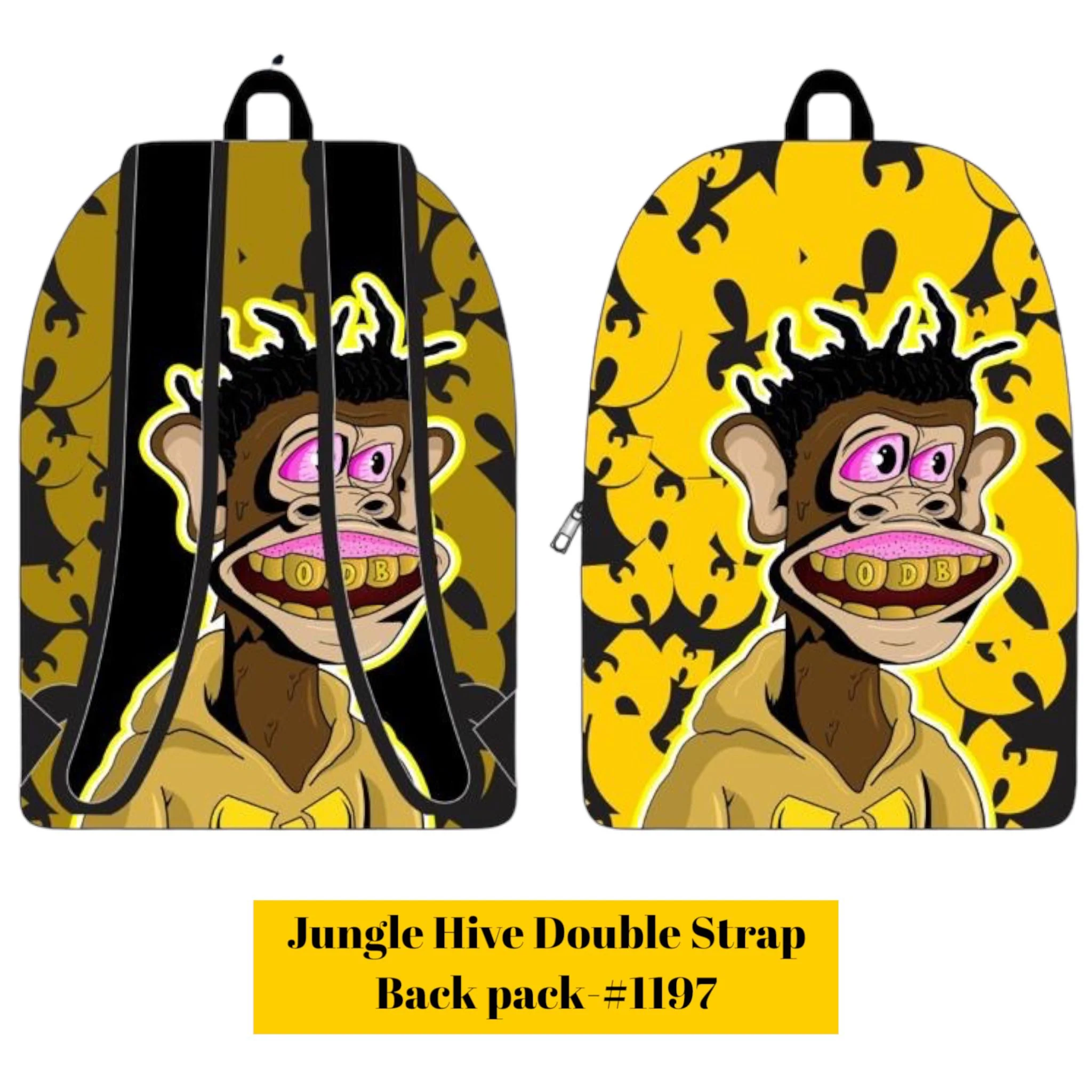 Jungle Hive Double Strap Backpack - Image 5