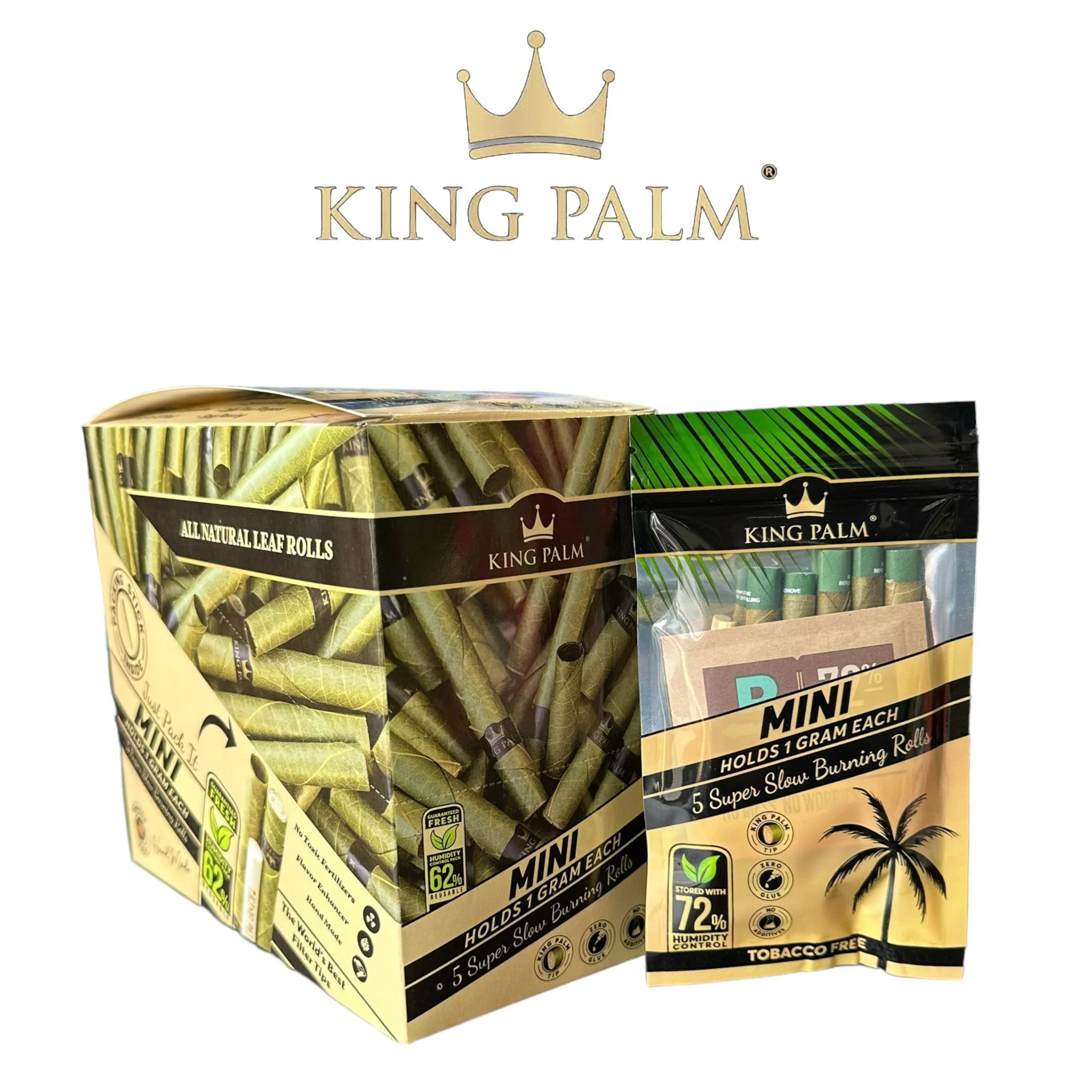 King Palm 1.0g-Mini Rolls 5pack - 15ct