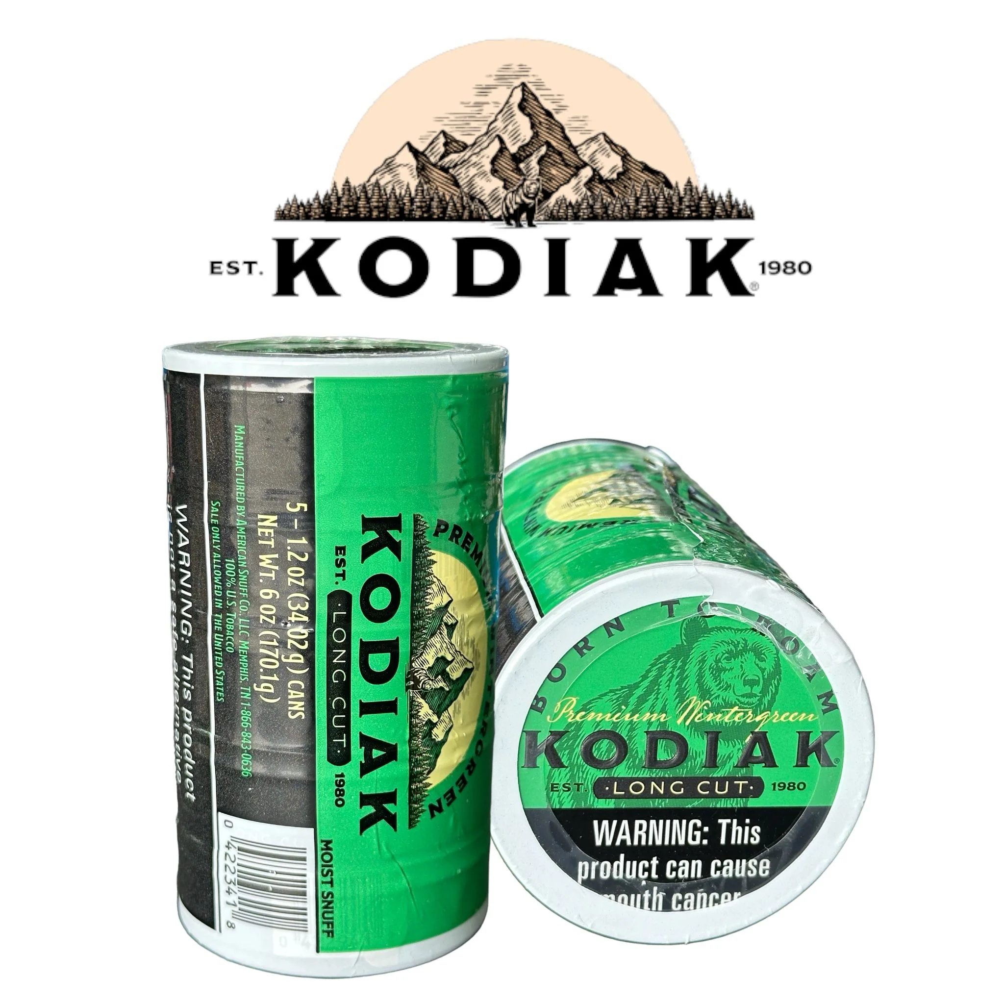 Kodiak Wintergreen Long Cut - 5ct