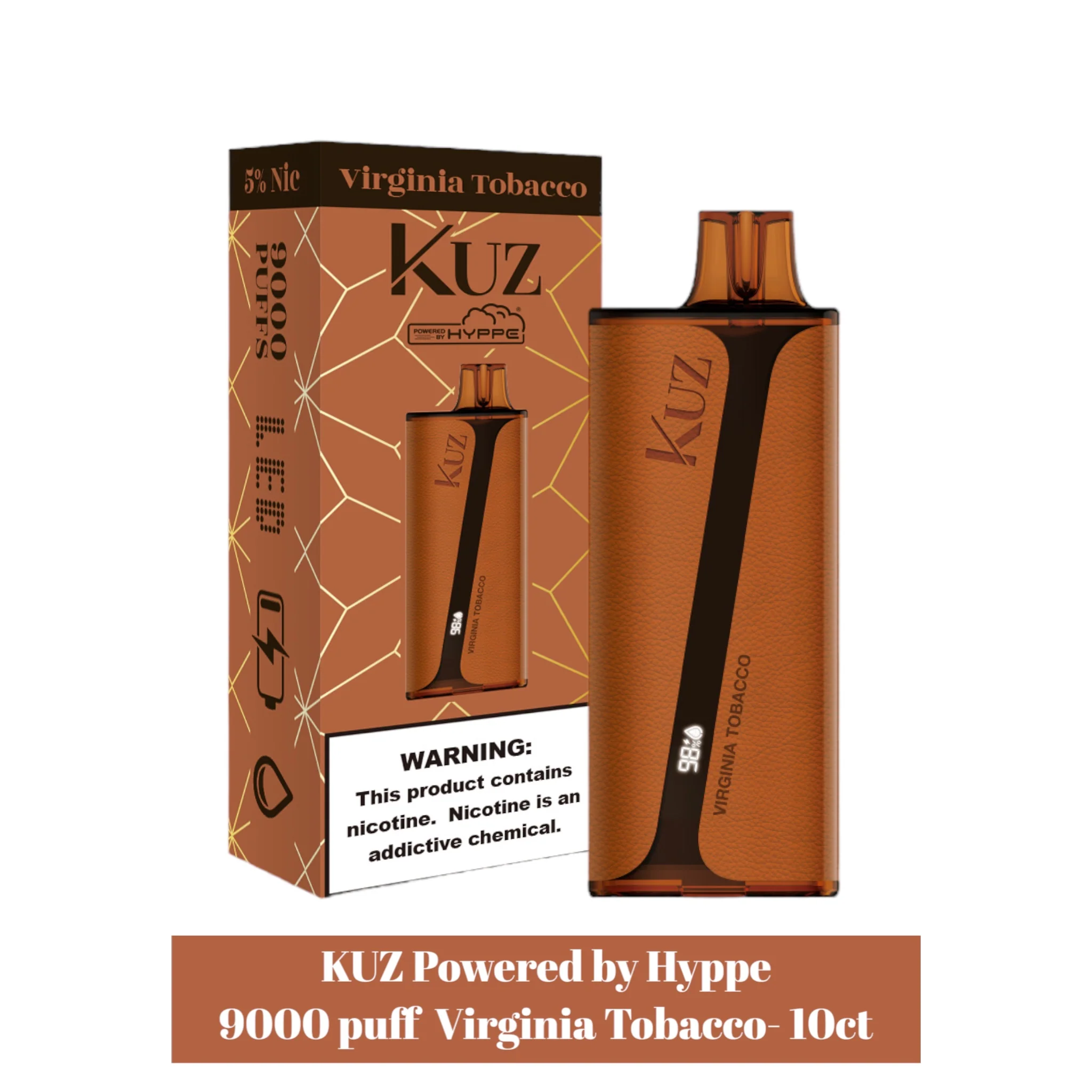 Kuz 9000 puff 5% Disposable Vape -10 pack - Image 4