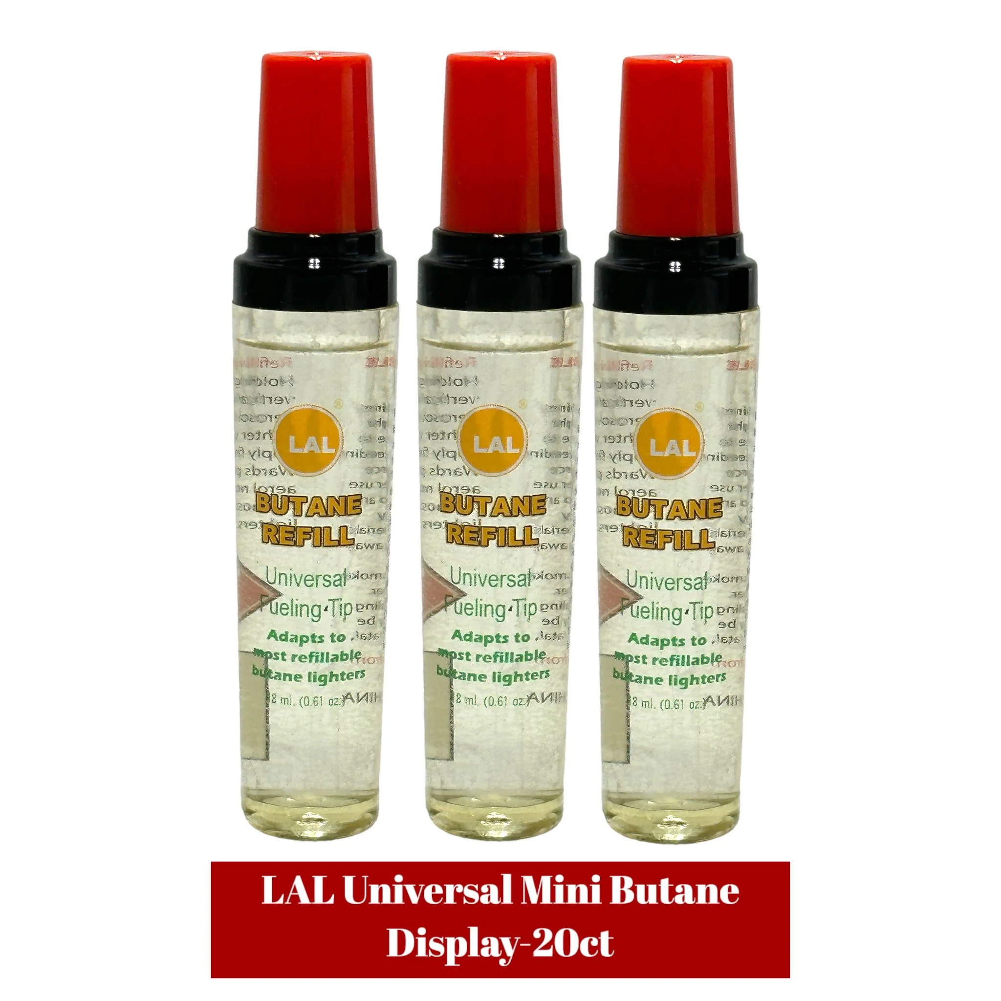 LAL Mini Universal Butane 18ml-20ct - Image 2