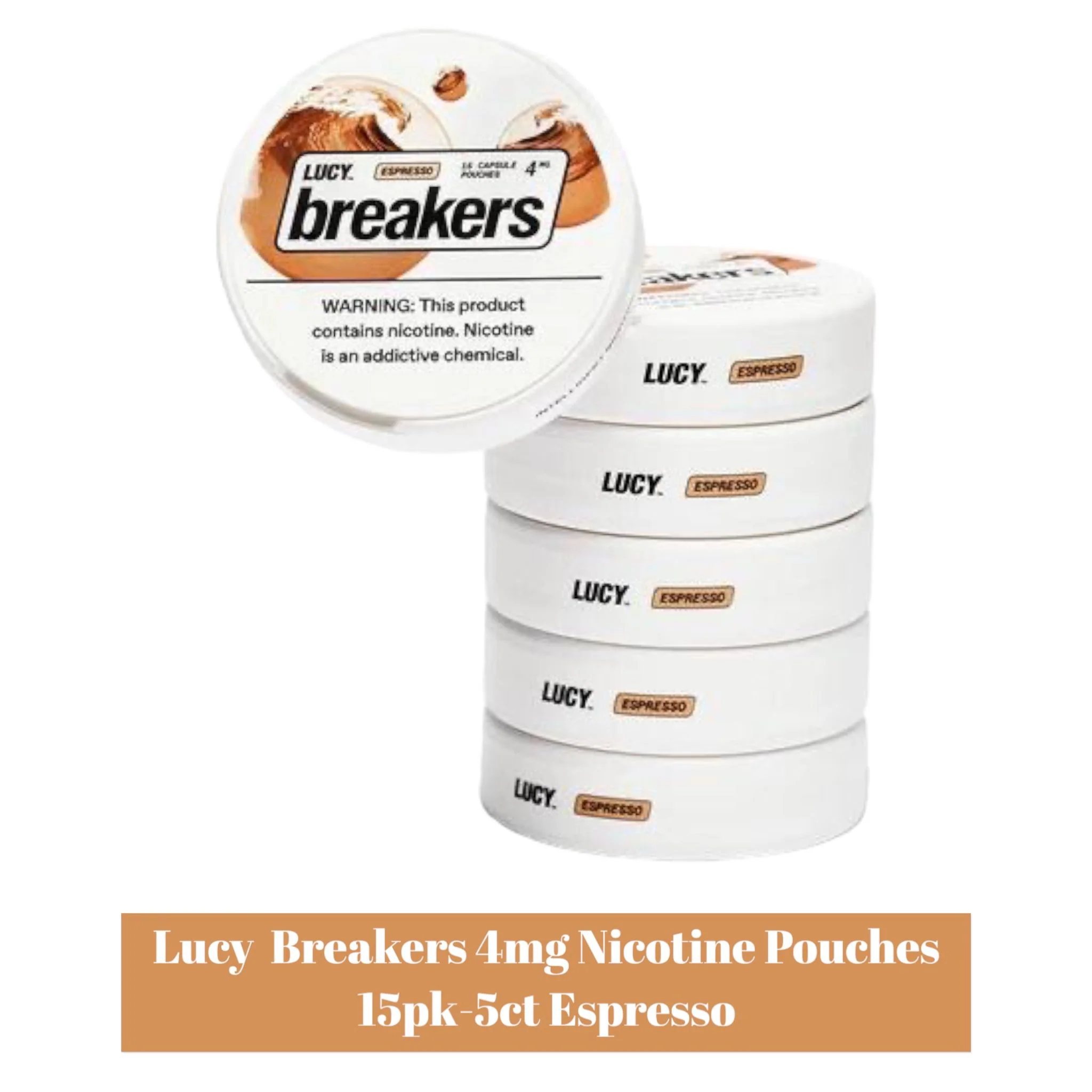 Lucy Breakers 4mg Nicotine Pouches 15pk - 5ct - Image 5