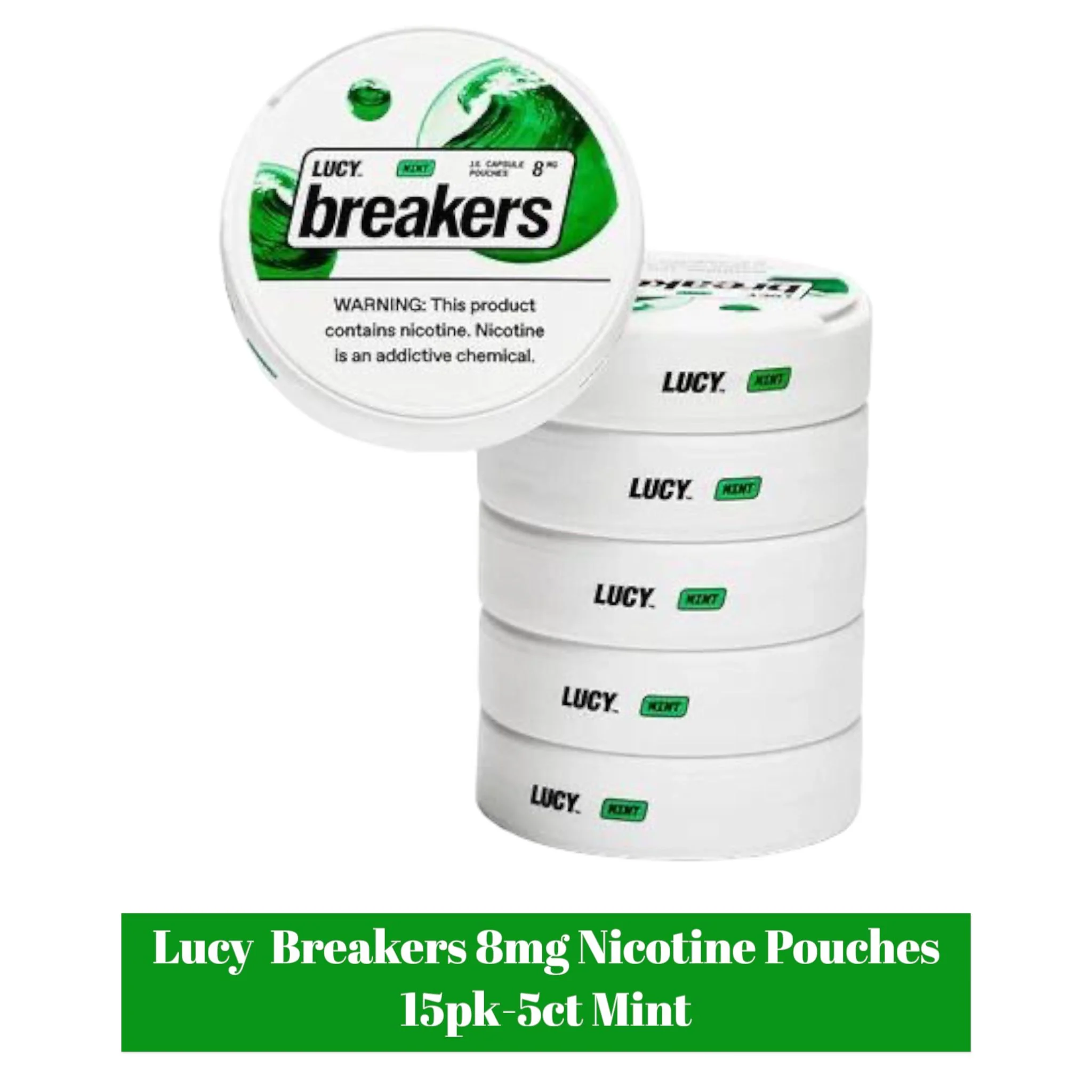 Lucy Breakers 8mg Nicotine Pouches 15pk - 5ct - Image 7
