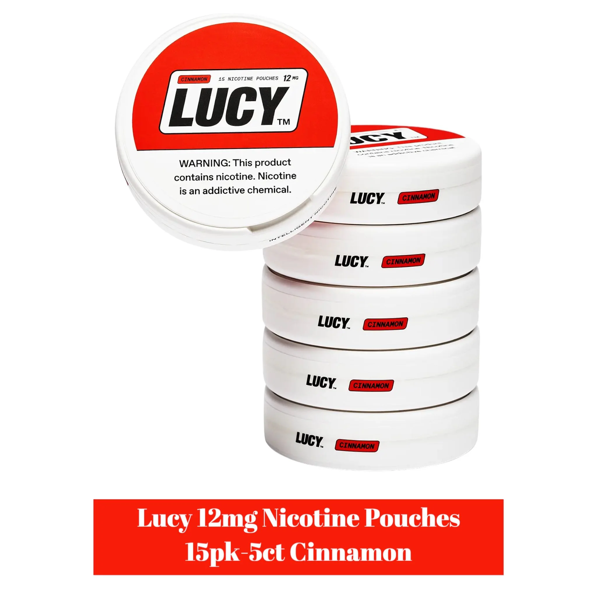LUCY Nicotine Pouches 12mg 15pk -5ct - Image 3