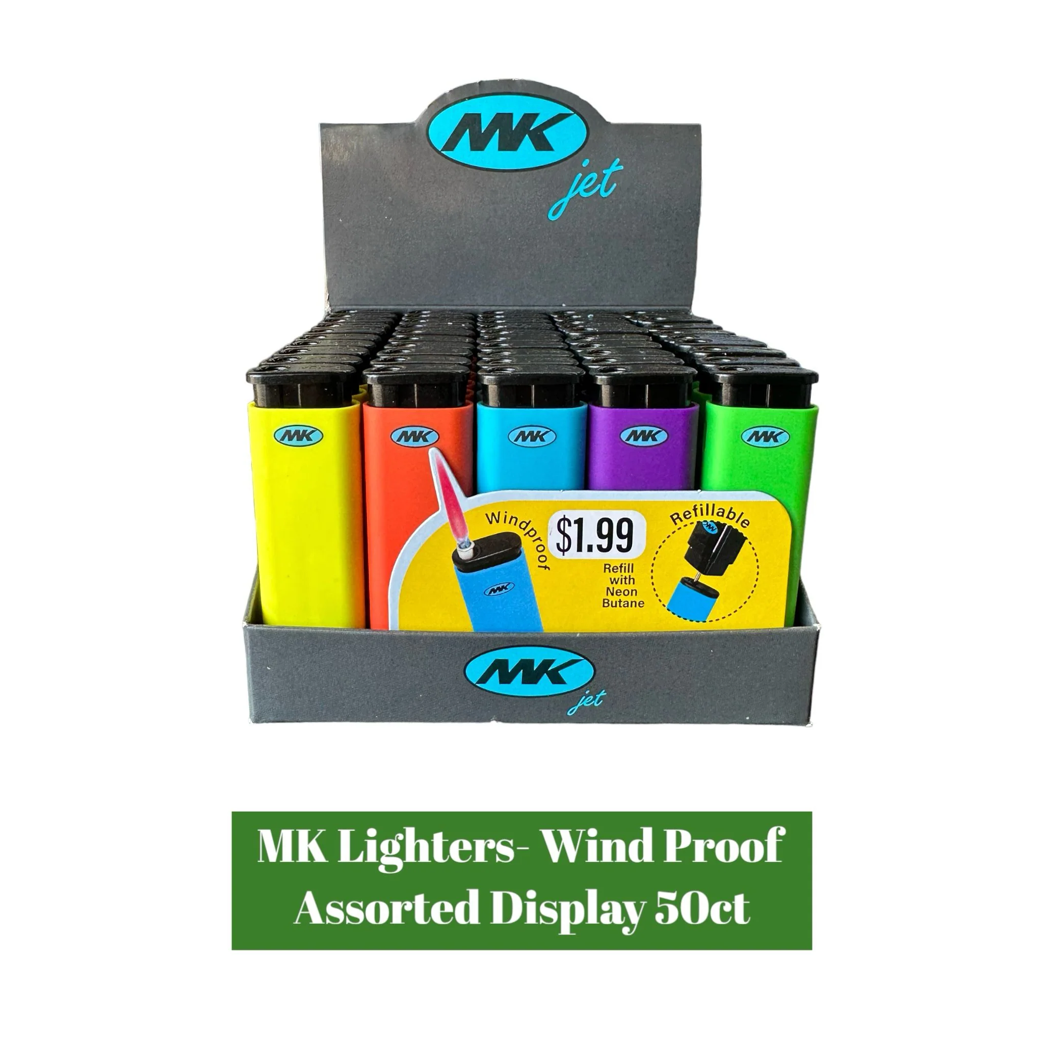 MK Jet Lighter- Windproof Assorted - Image 2