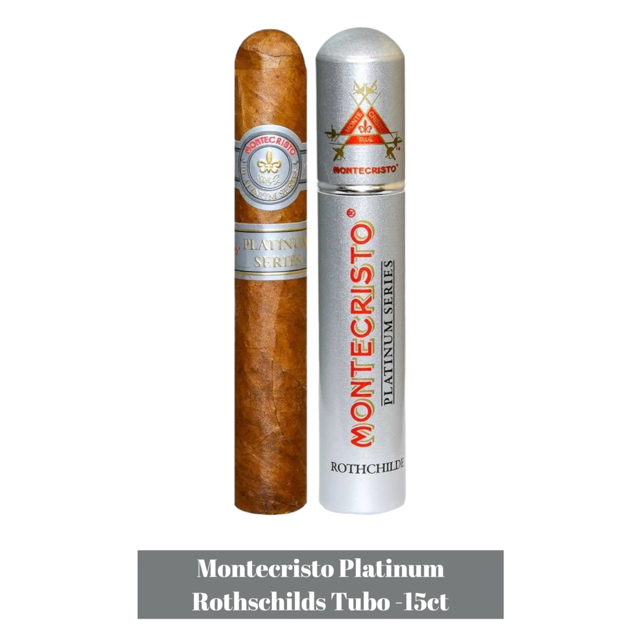 Montecristo Platinum Rothschilds Tubo -15ct - Image 2