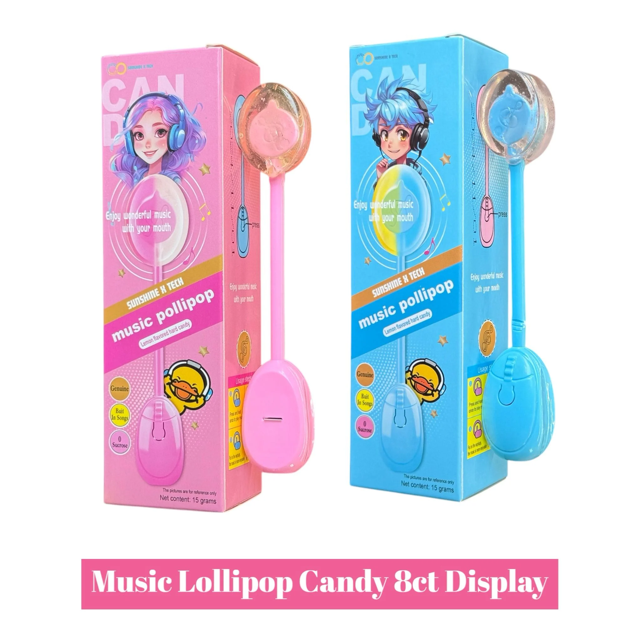 Music Lollipop Candy - 8ct Display - Image 2