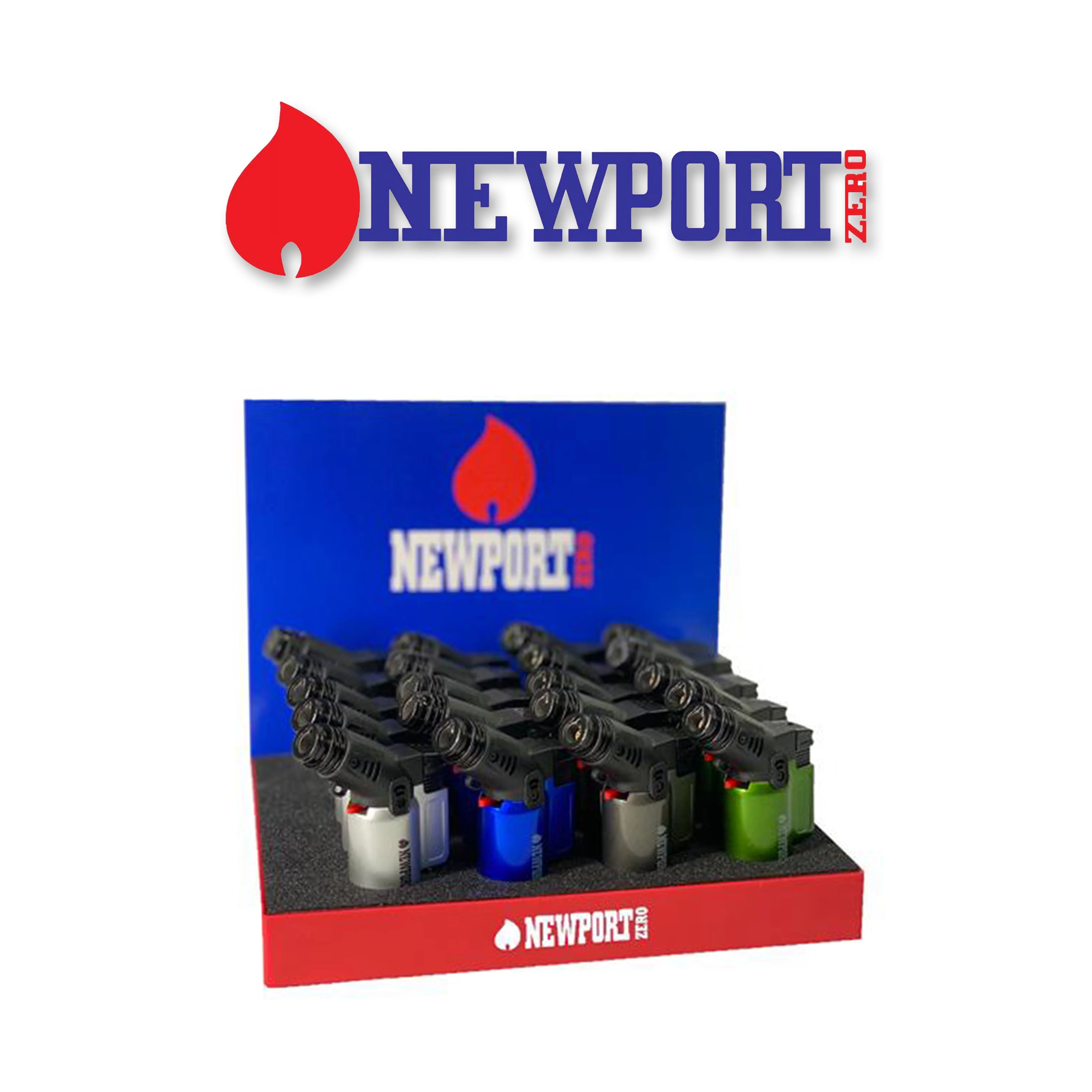 NZL106M-Newport Zero Small Metallic Torch- 20ct