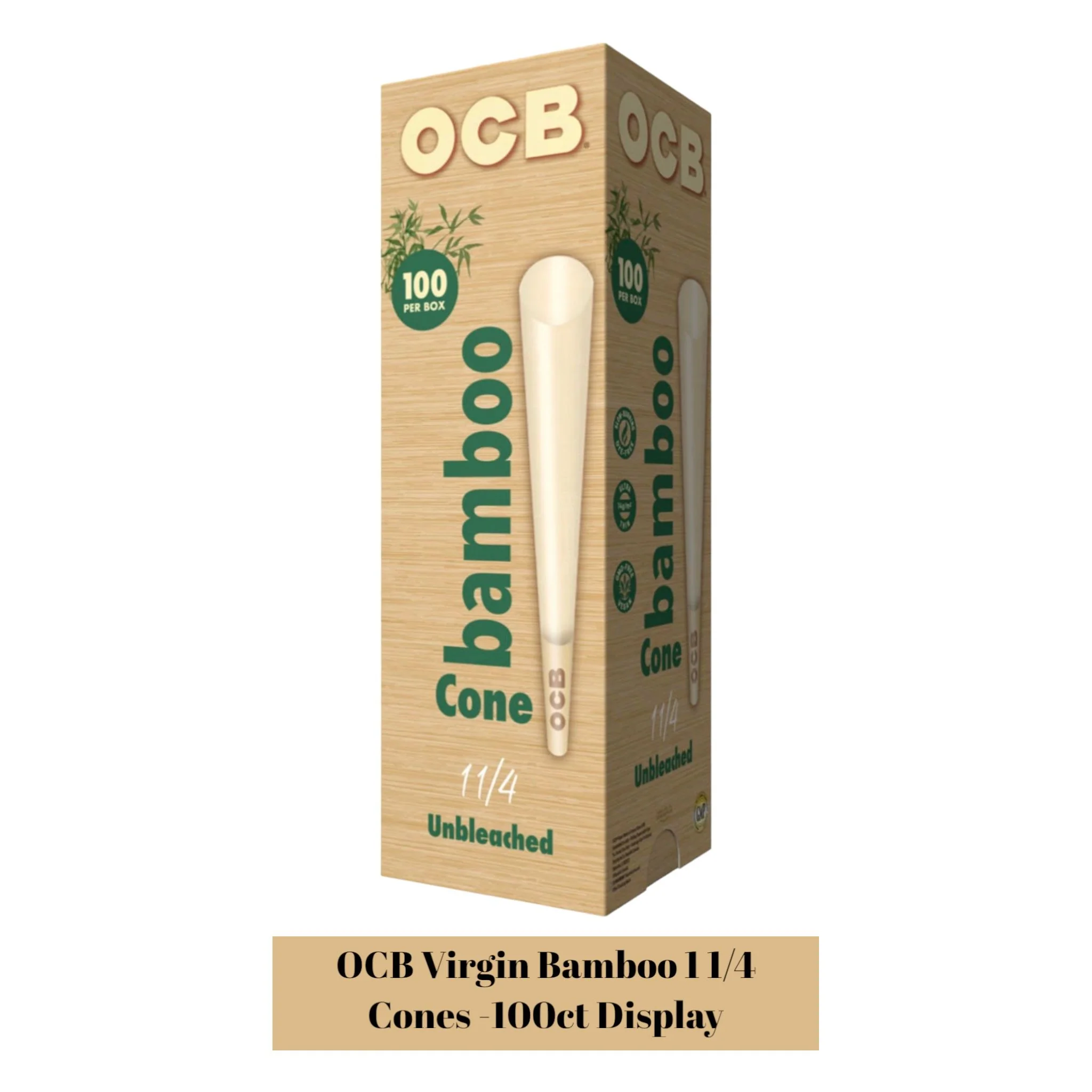 OCB 1 1/4 Rolling Paper Cones-100ct - Image 3