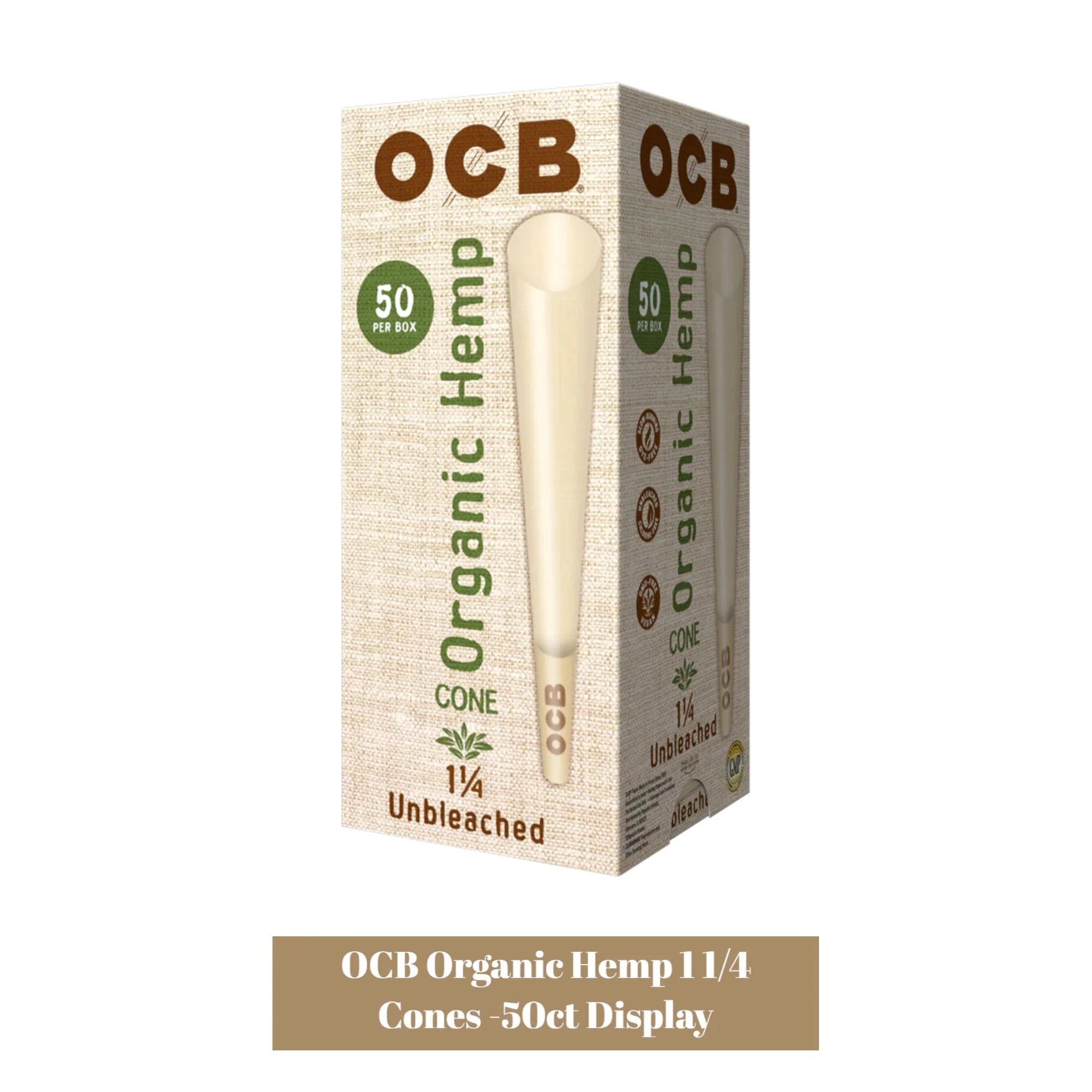 OCB 1 1/4 Rolling Paper Cones-50ct - Image 4