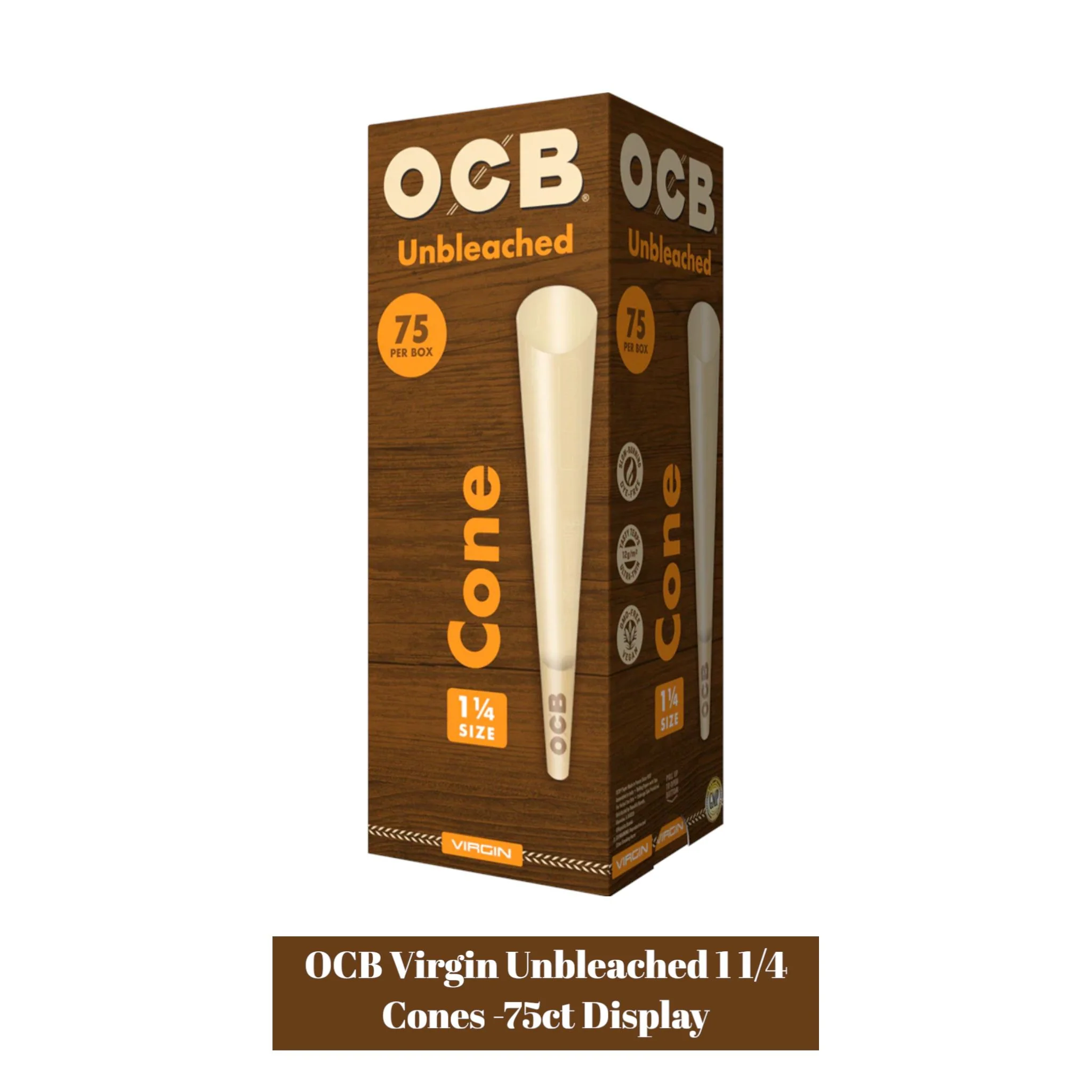 OCB 1 1/4 Rolling Paper Cones-75ct - Image 2