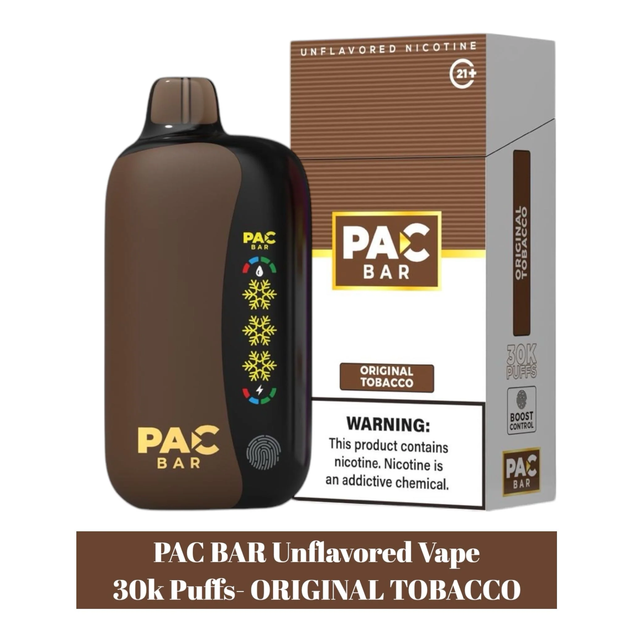 Pac Bar 30k Unflavored 4%Disposable Vape - 5ct - Image 7