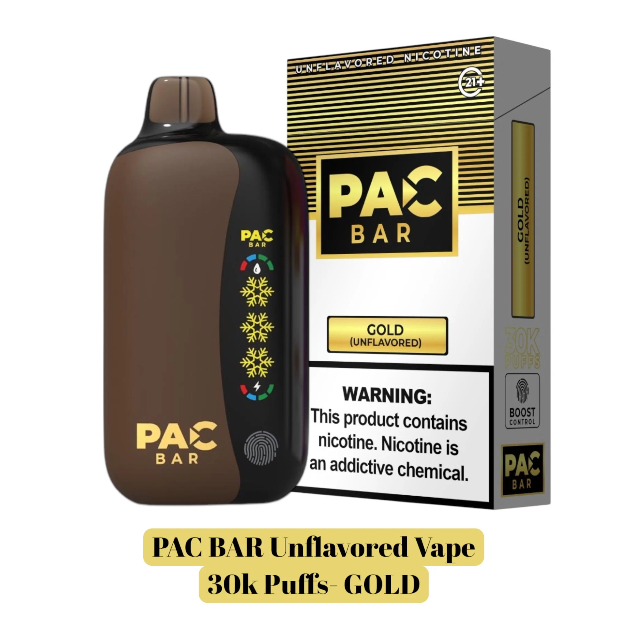 Pac Bar 30k Unflavored 4%Disposable Vape - 5ct - Image 8