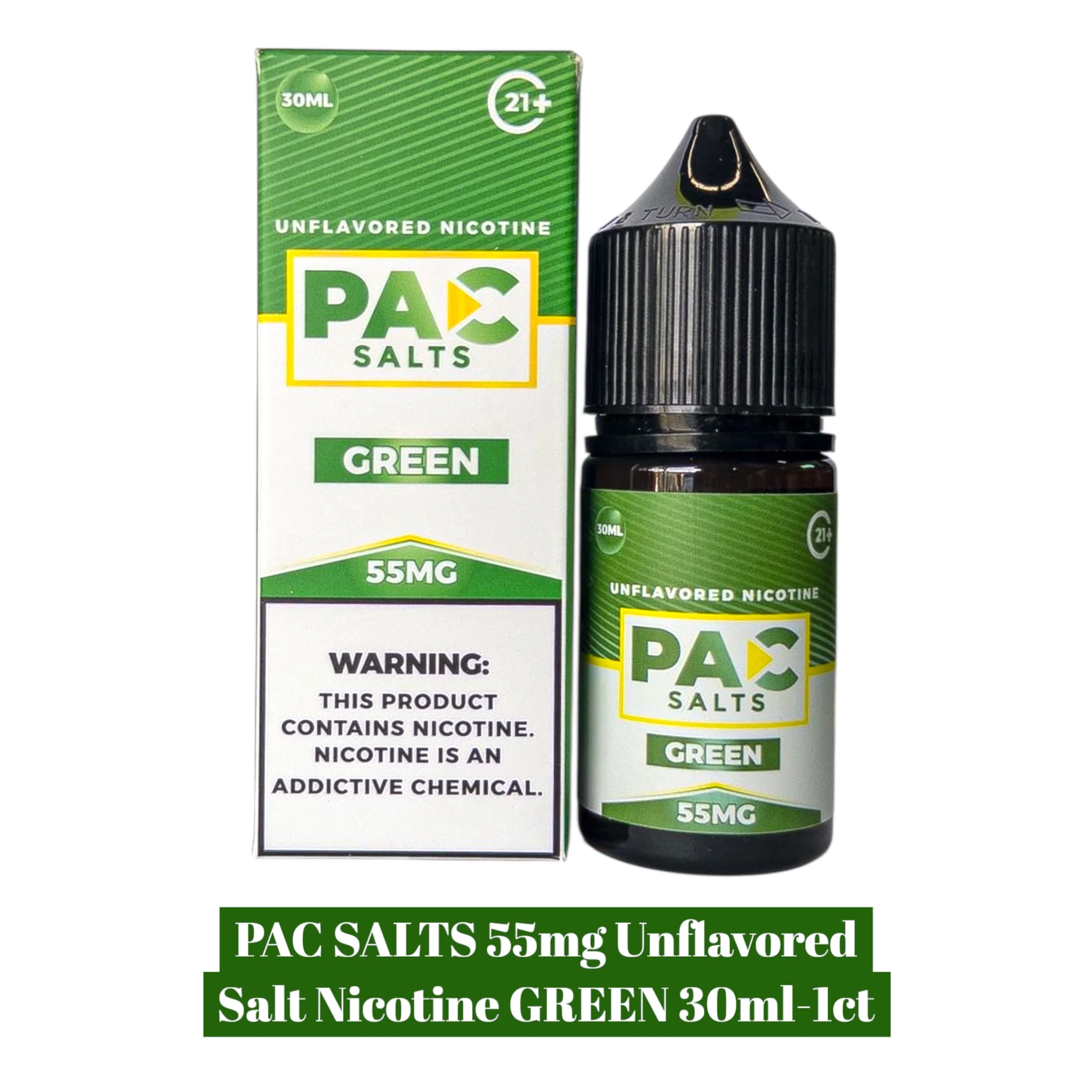 PAC Salts Unflavored Salt Nicotine 55mg - 30ml - Image 5